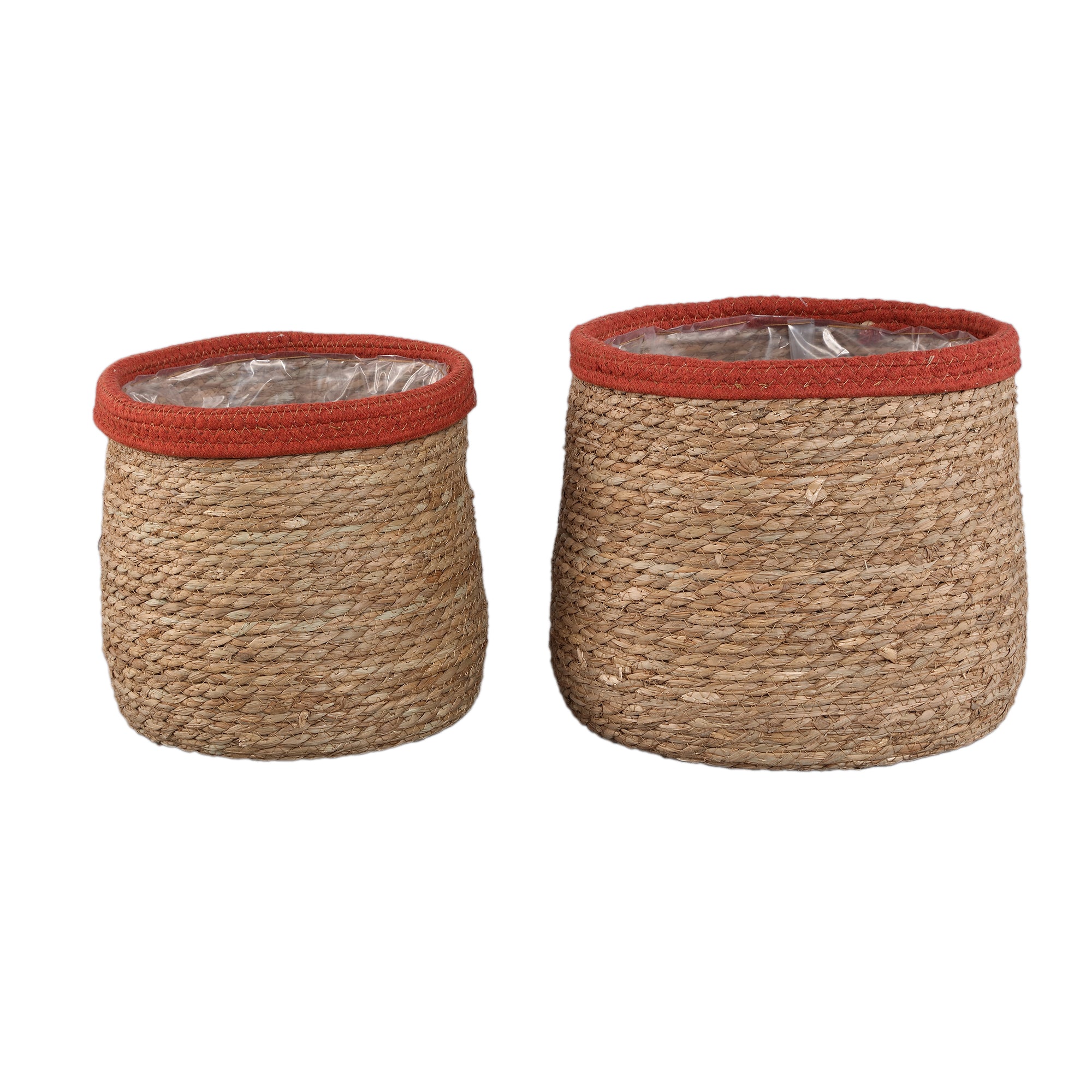 Leavy Rust border taps rattan basket SV2