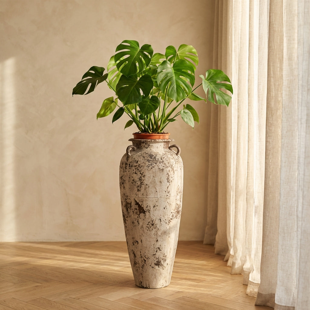 Robena Pot en céramique - L (40x40x120 cm)