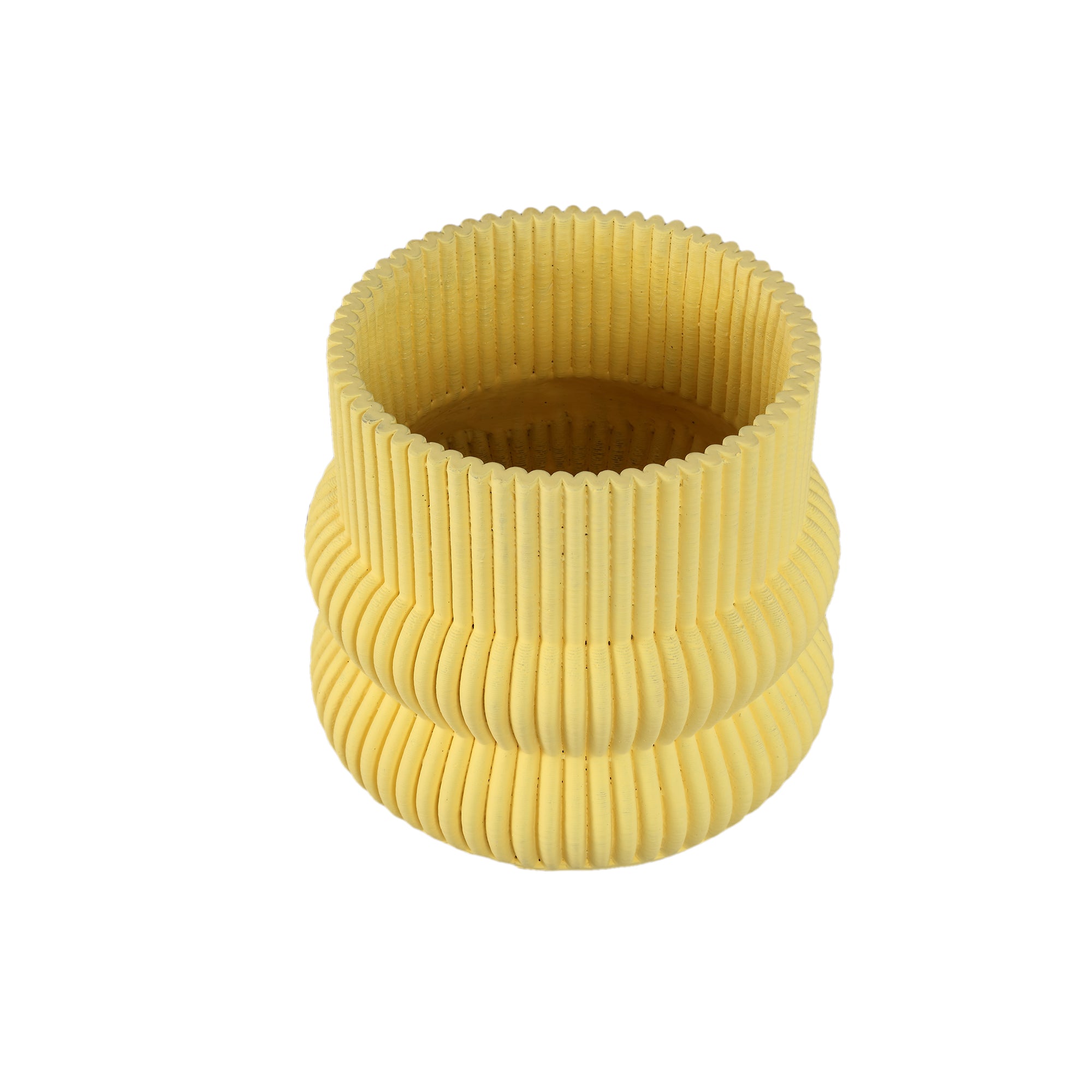 Lucas Pot en ciment - Jaune