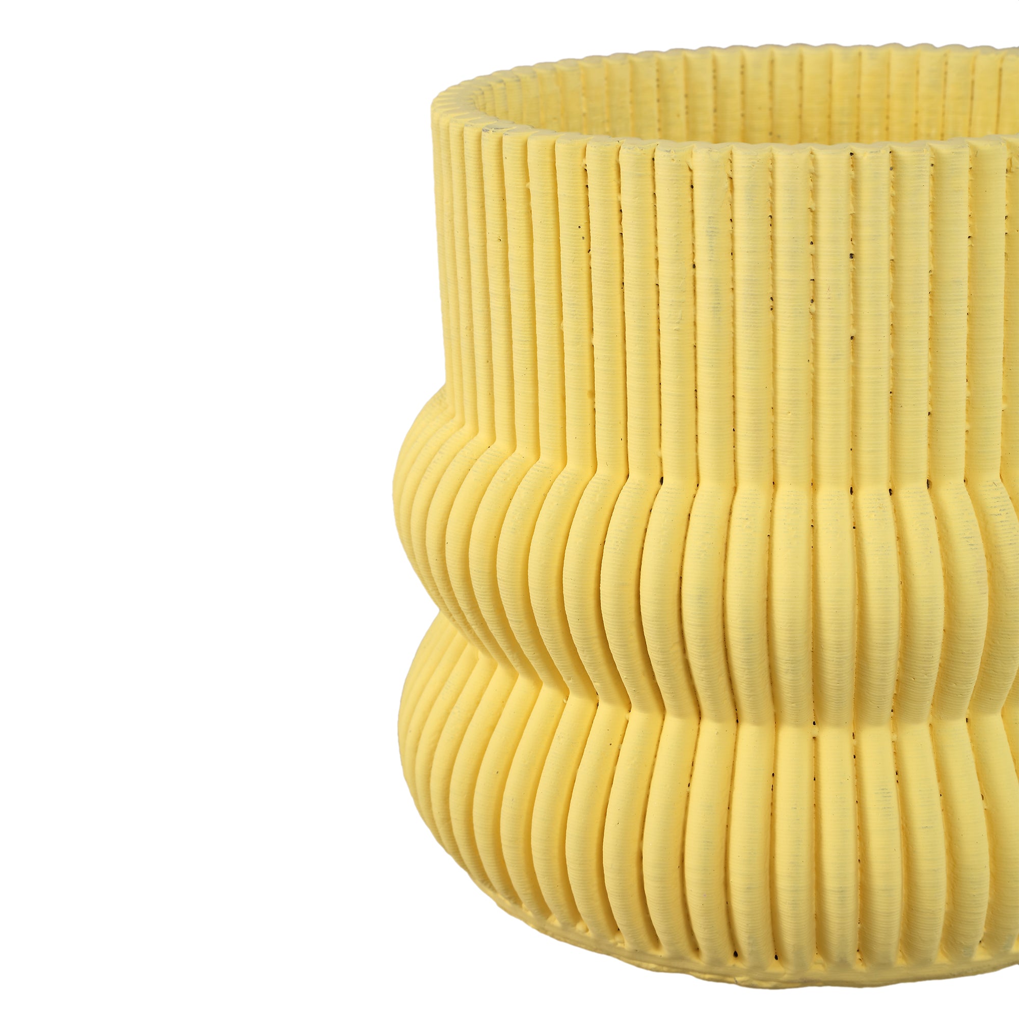 Lucas Pot en ciment - Jaune