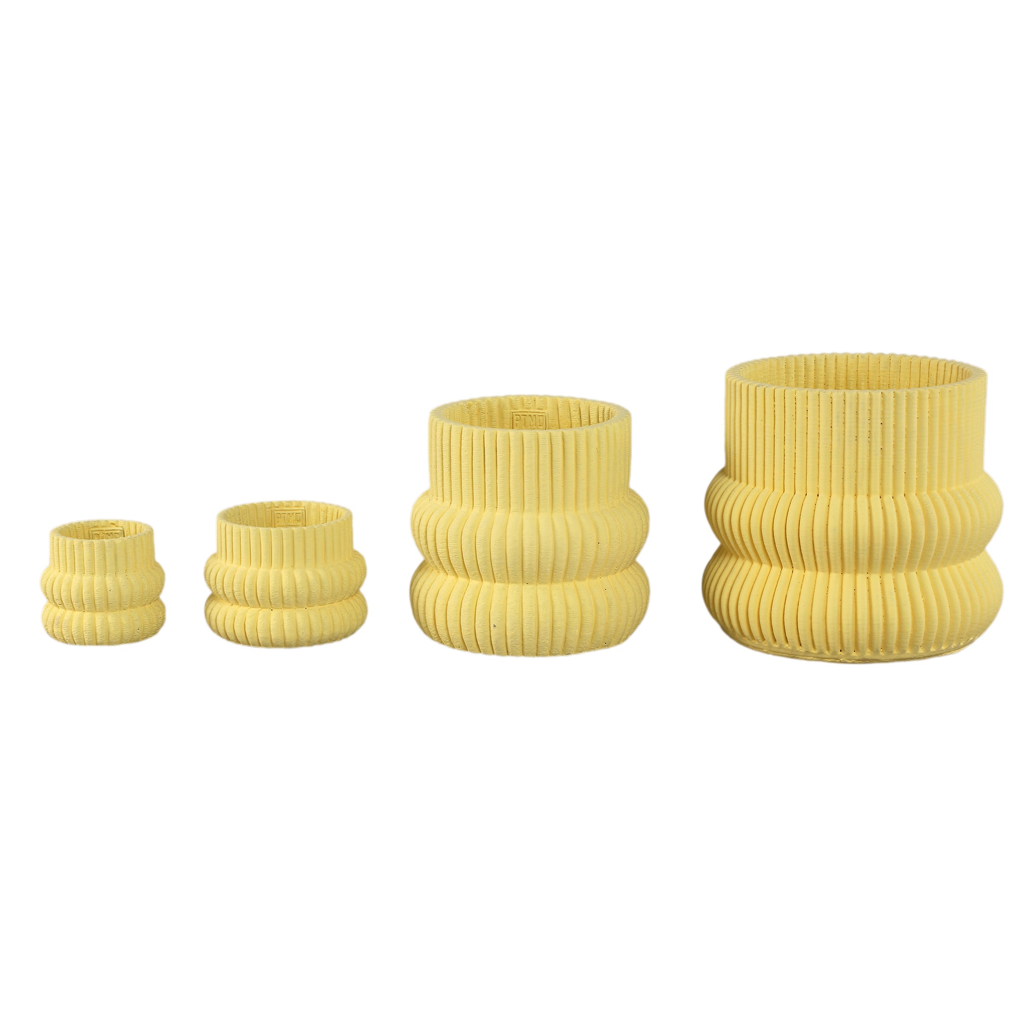 Lucas Pot en ciment - Jaune