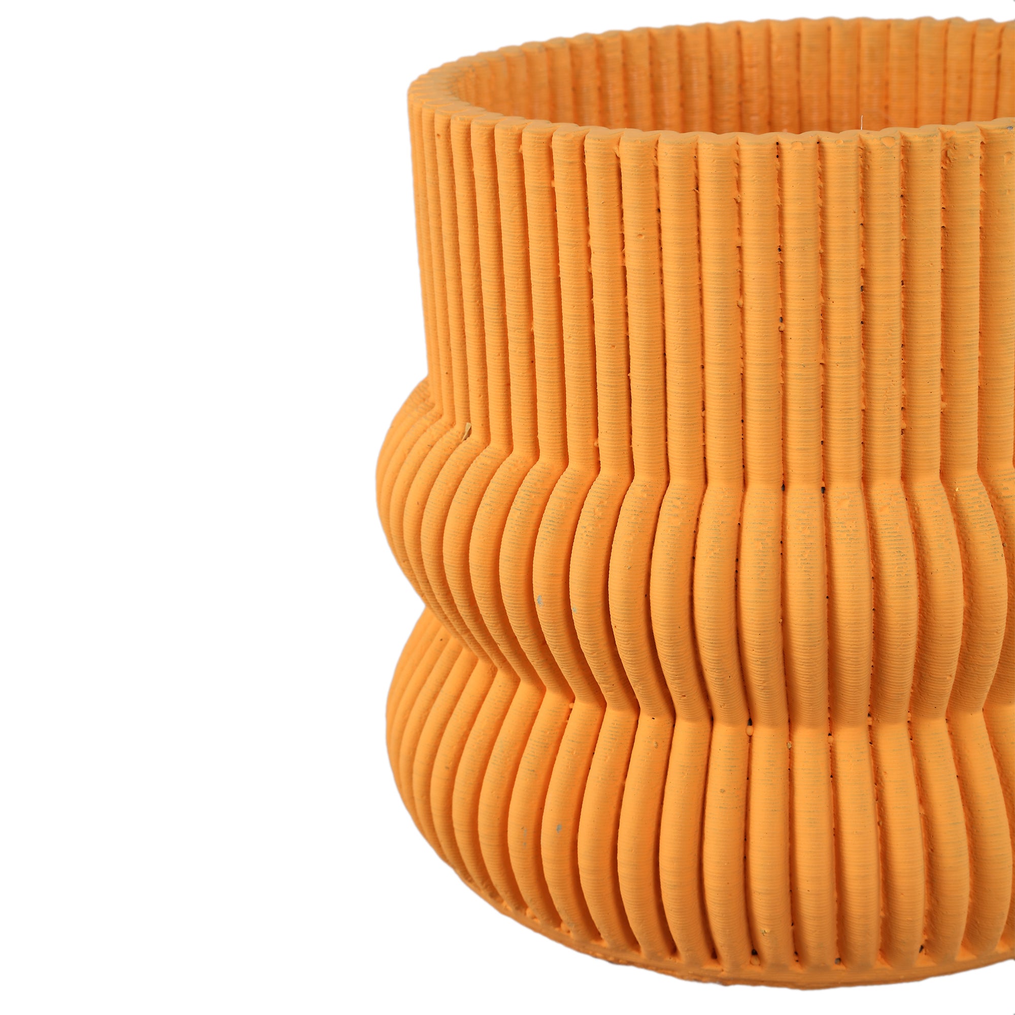 Lucas Pot en ciment - Orange