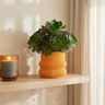 Pot Lucas — Ciment — Orange