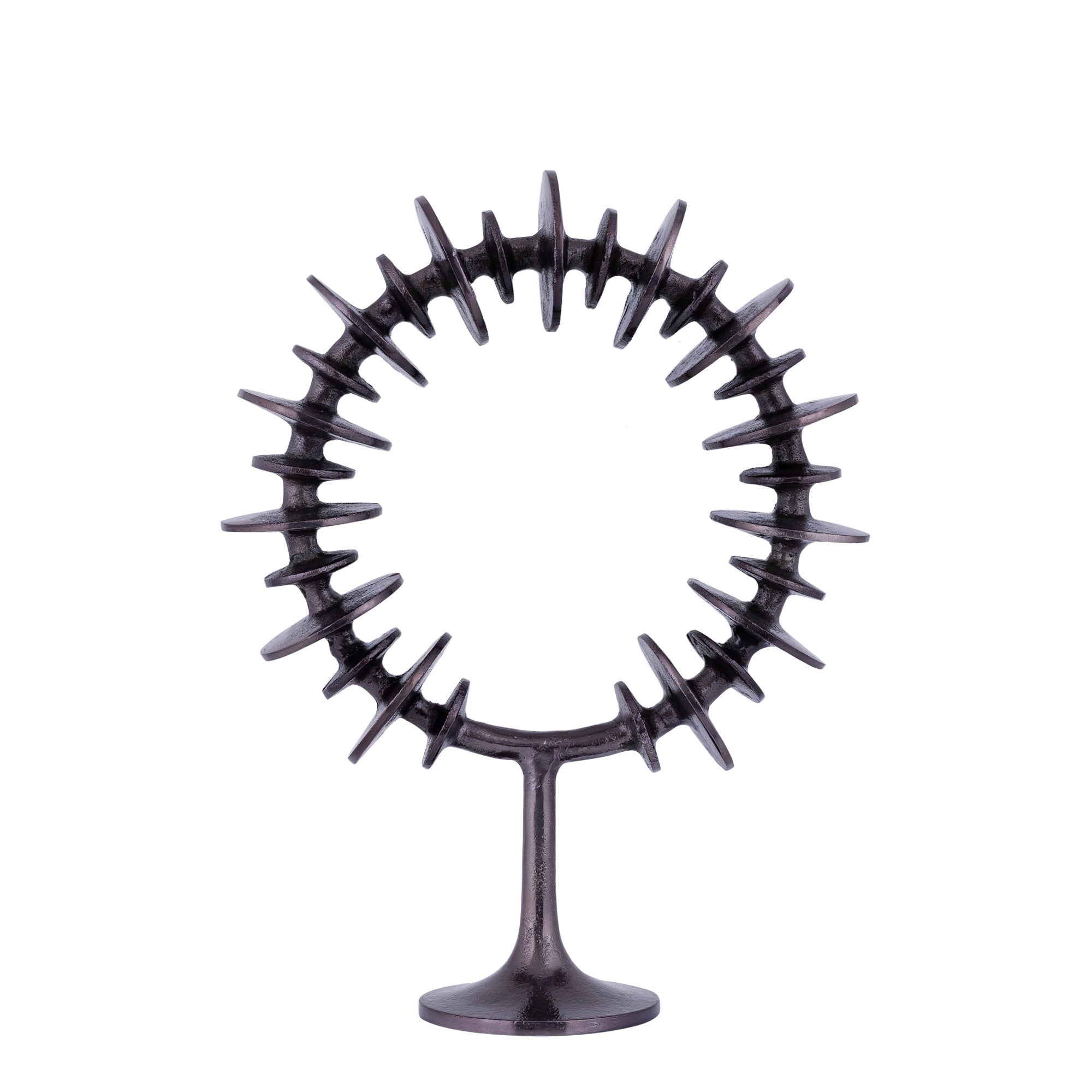 Awet GunMetal casted alu ring sculpture round L