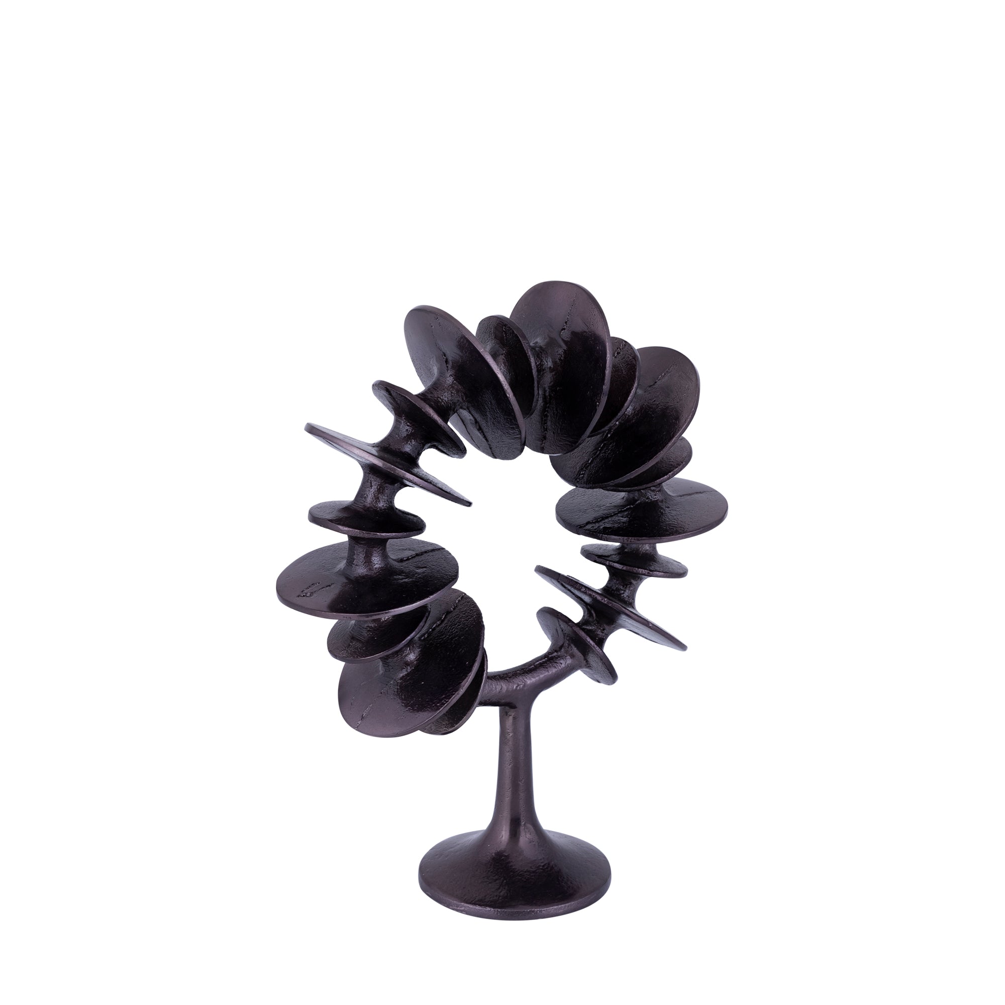 Awet GunMetal casted alu ring sculpture round S