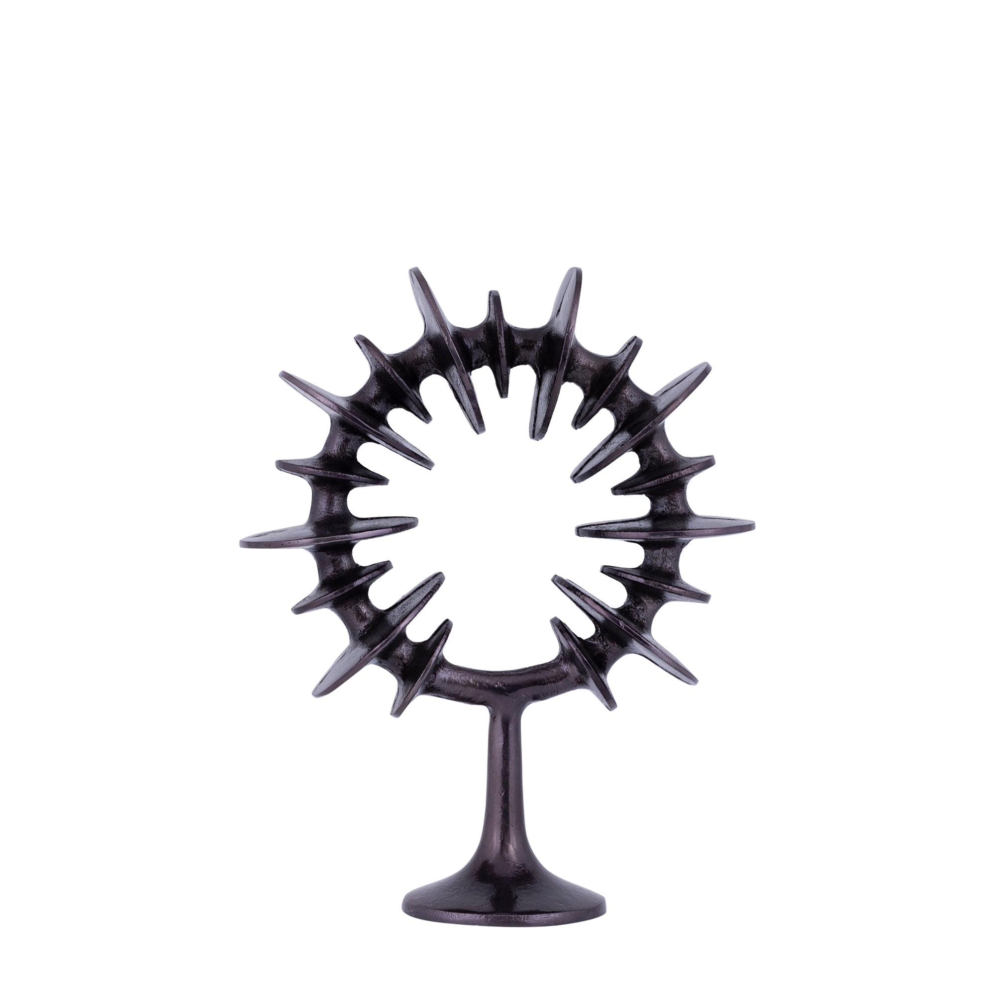 Awet GunMetal casted alu ring sculpture round S