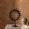 Awet GunMetal casted alu ring sculpture round S
