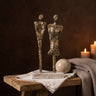 Darriel Gold casted alu couple on marble base