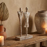 Darriel Beige casted alu couple on marble base
