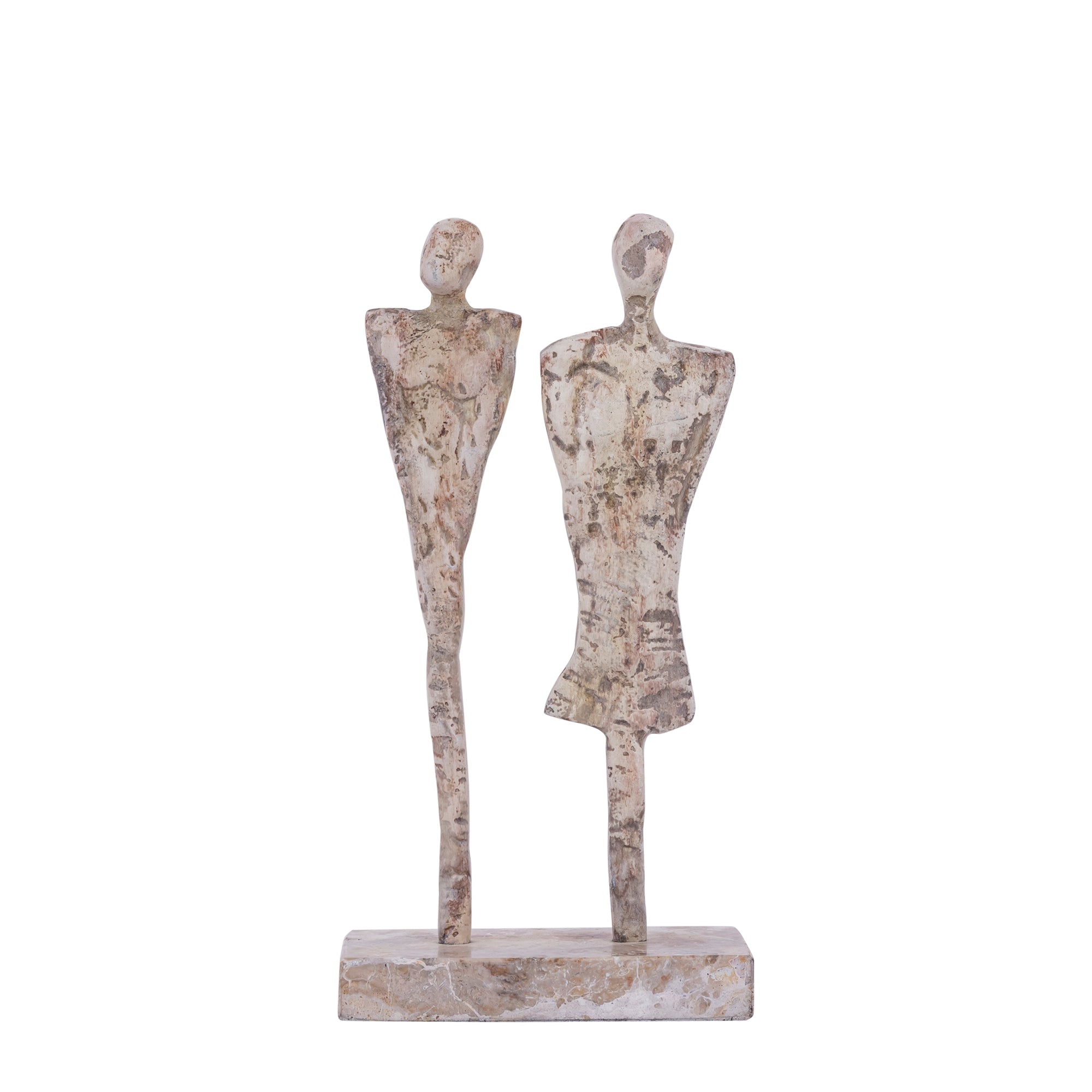 Darriel Beige casted alu couple on marble base