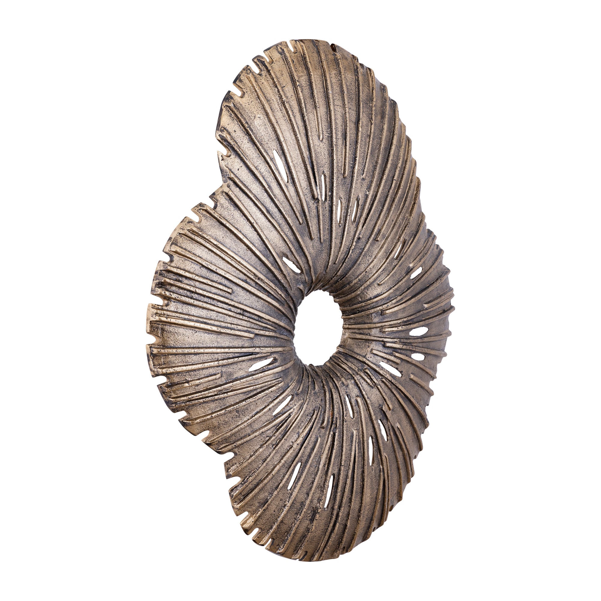 Vija Gold casted alu organic open wall panel L