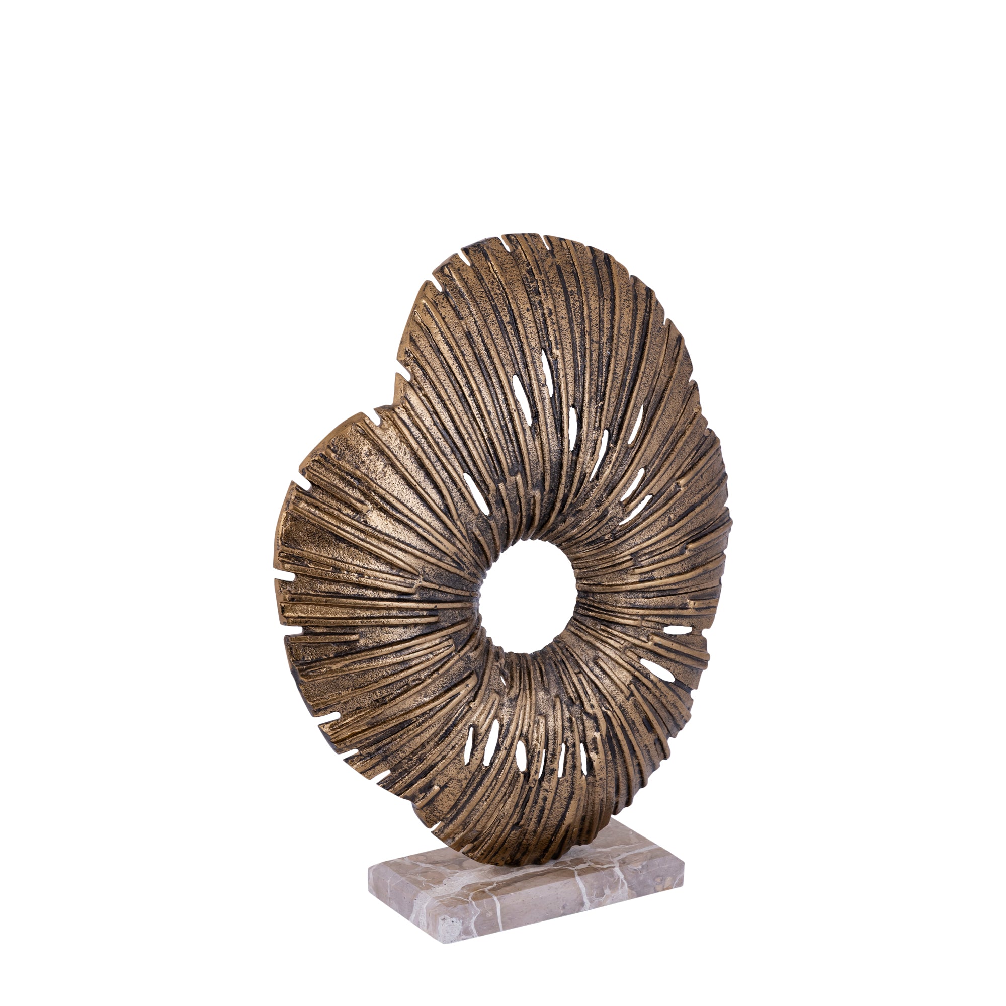 Vija Gold casted alu organic open statue S