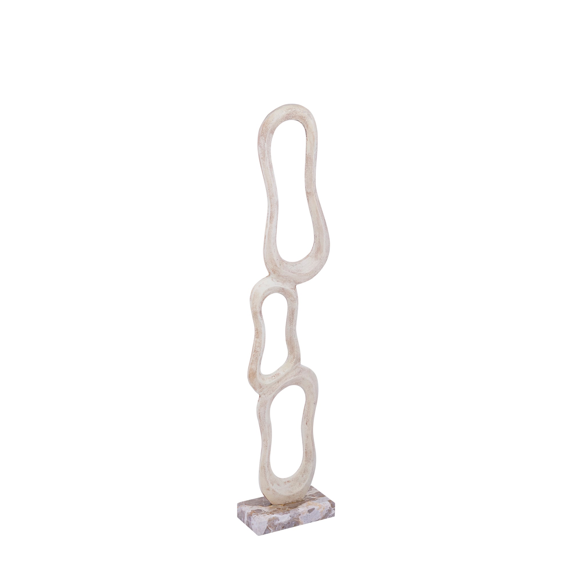 Camare Beige casted alu abstract open statue M