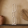 Camare Beige casted alu abstract open statue M
