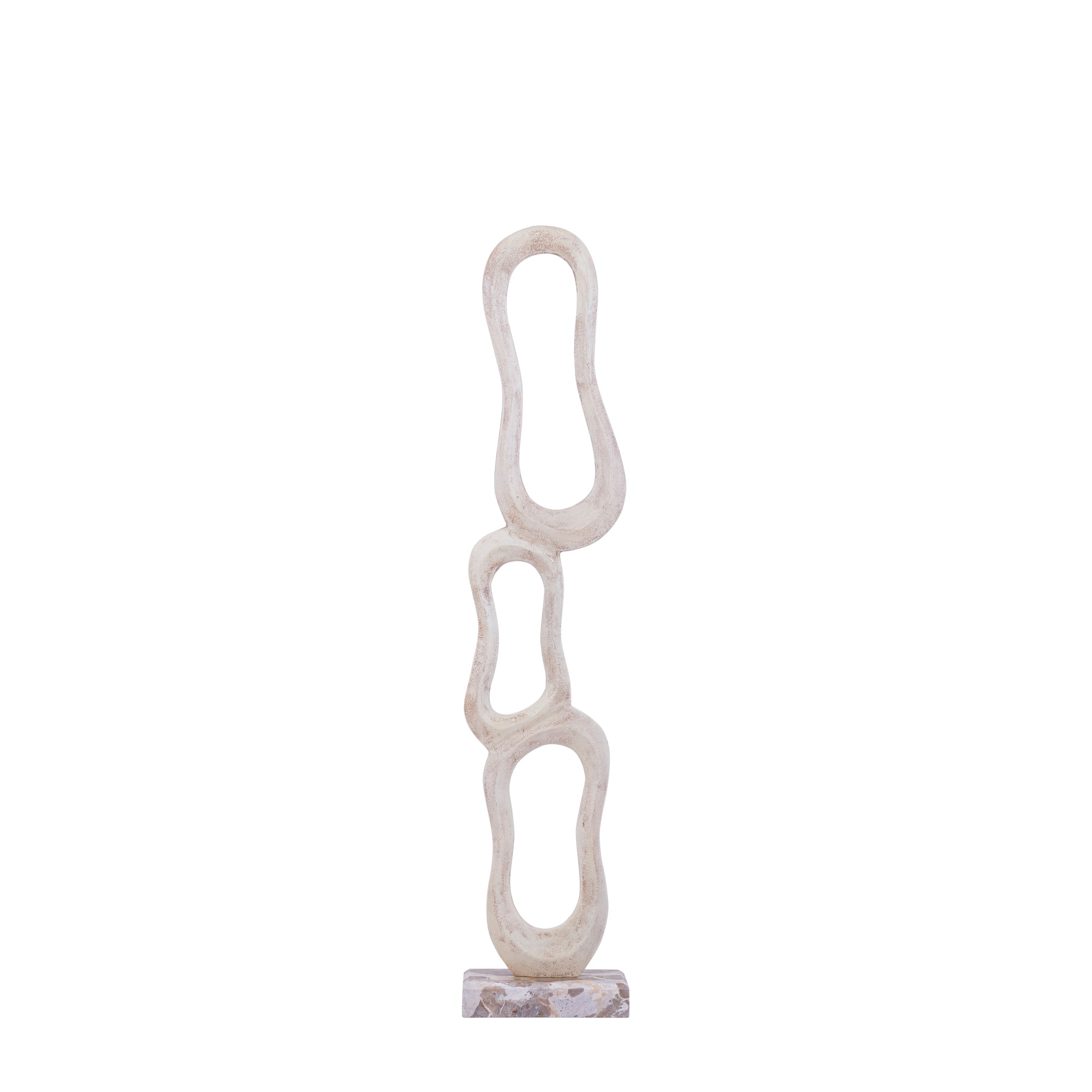 Camare Beige casted alu abstract open statue M