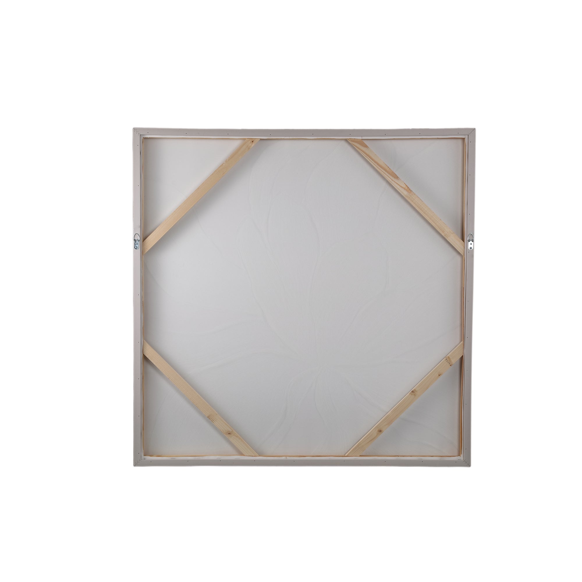 Florise Cream framed canvas wall panel flower B