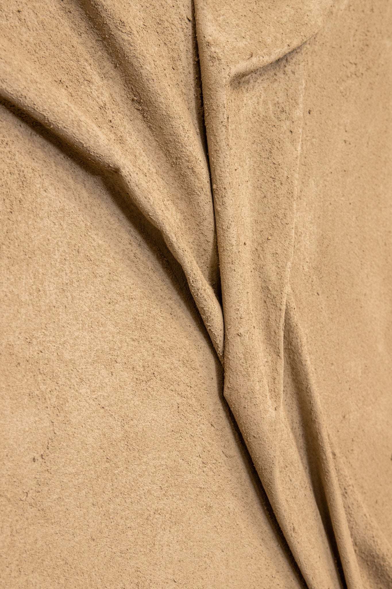 Dizze Sand framed canvas wall panel textile wave S