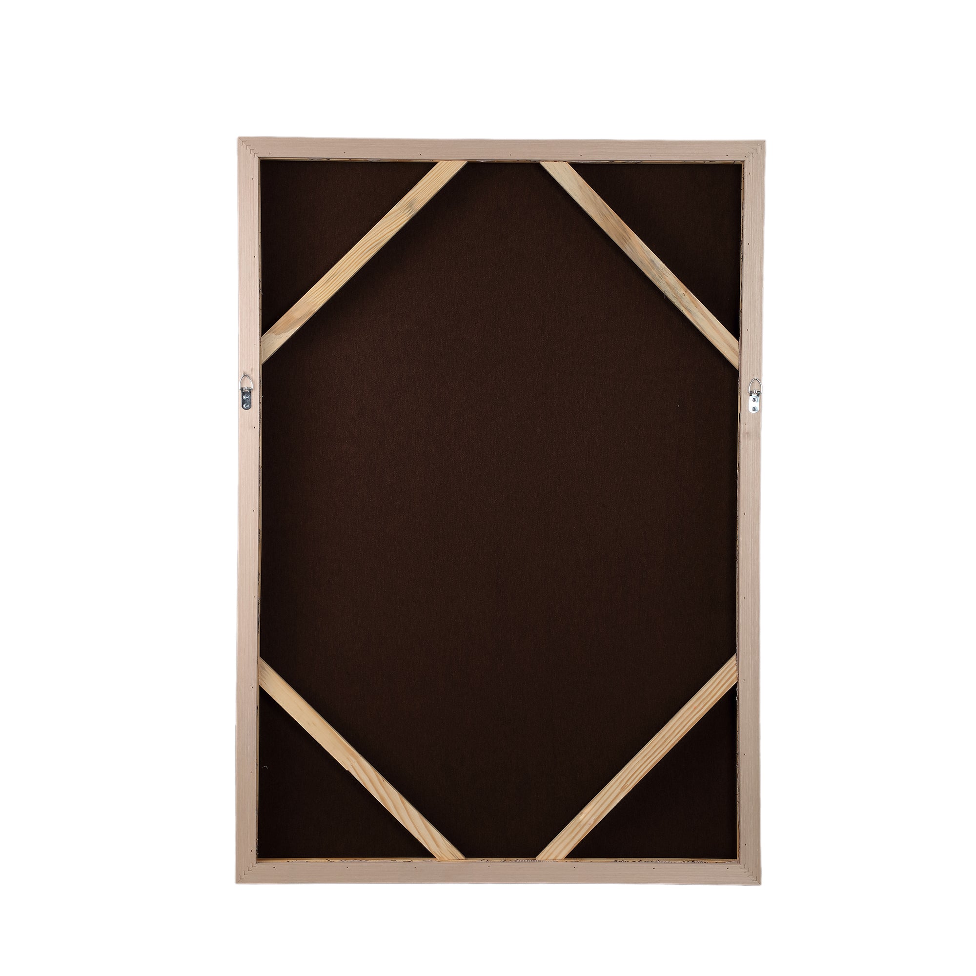 Lorinde Light Brown canvas wall panel flower art