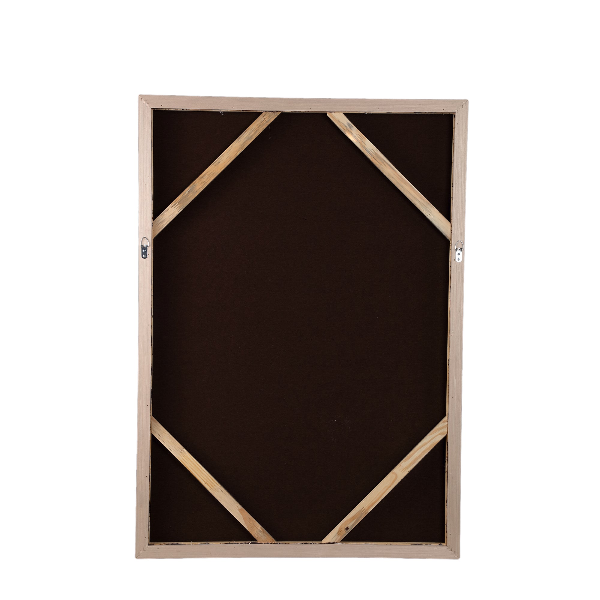 Lorinde Dark Brown canvas wall panel flower art