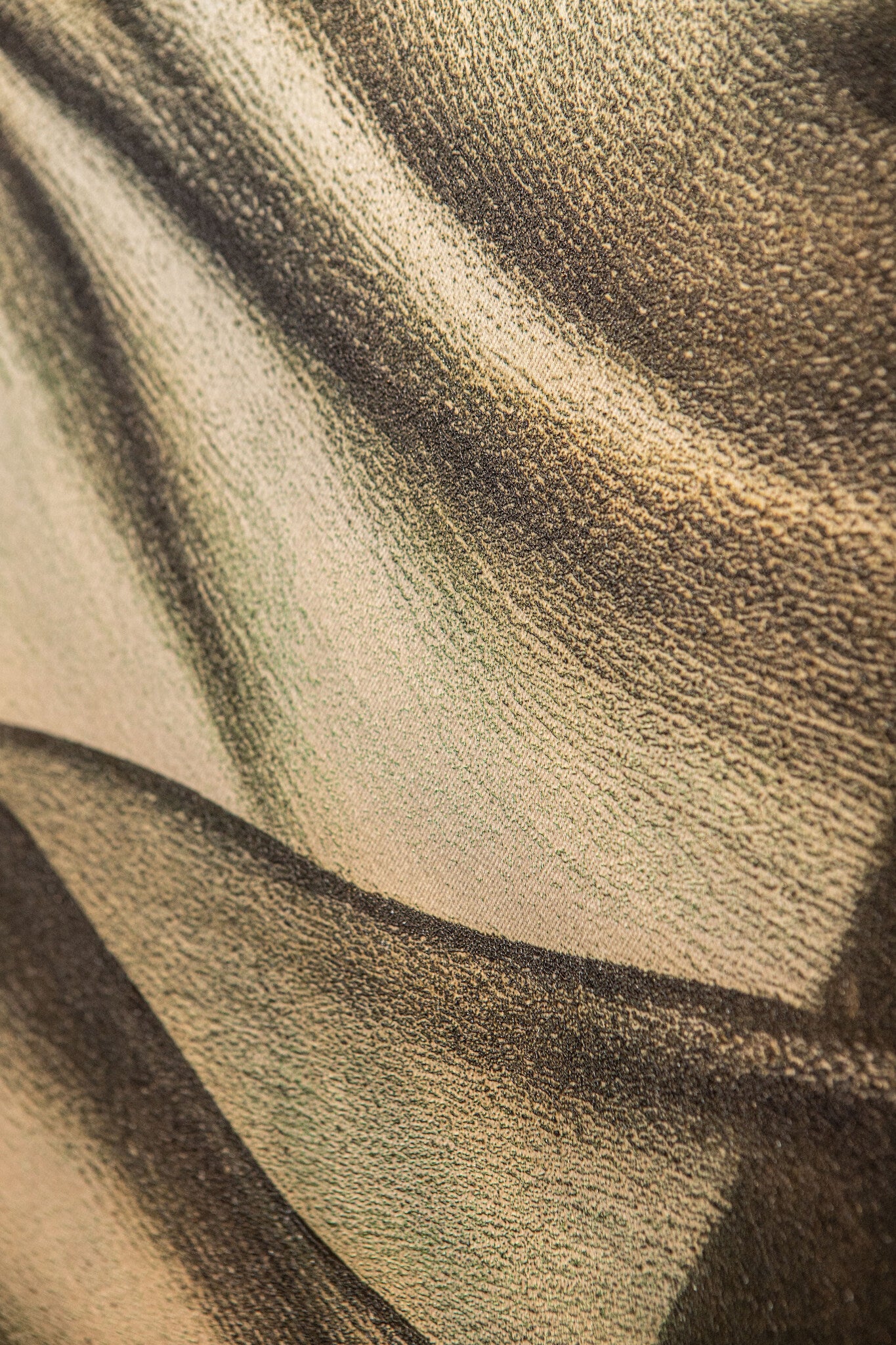 Jilla Dark Green canvas wall panel elegant woman