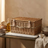 Kinzey Natural willow picnic basket for 2 person