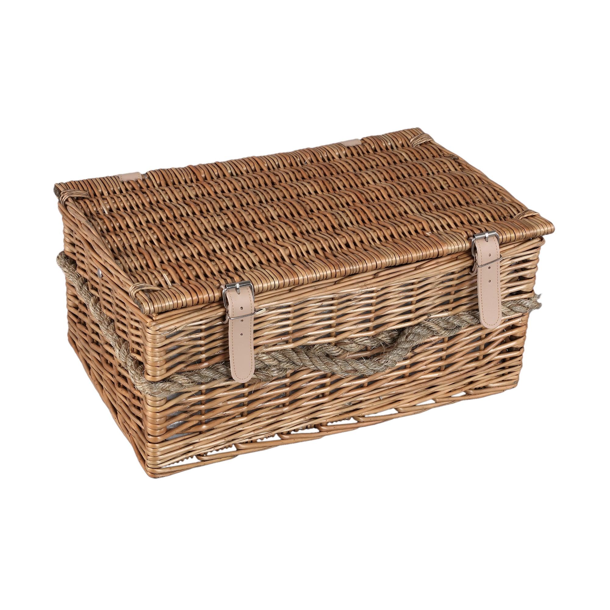Kinzey Natural willow picnic basket for 2 person