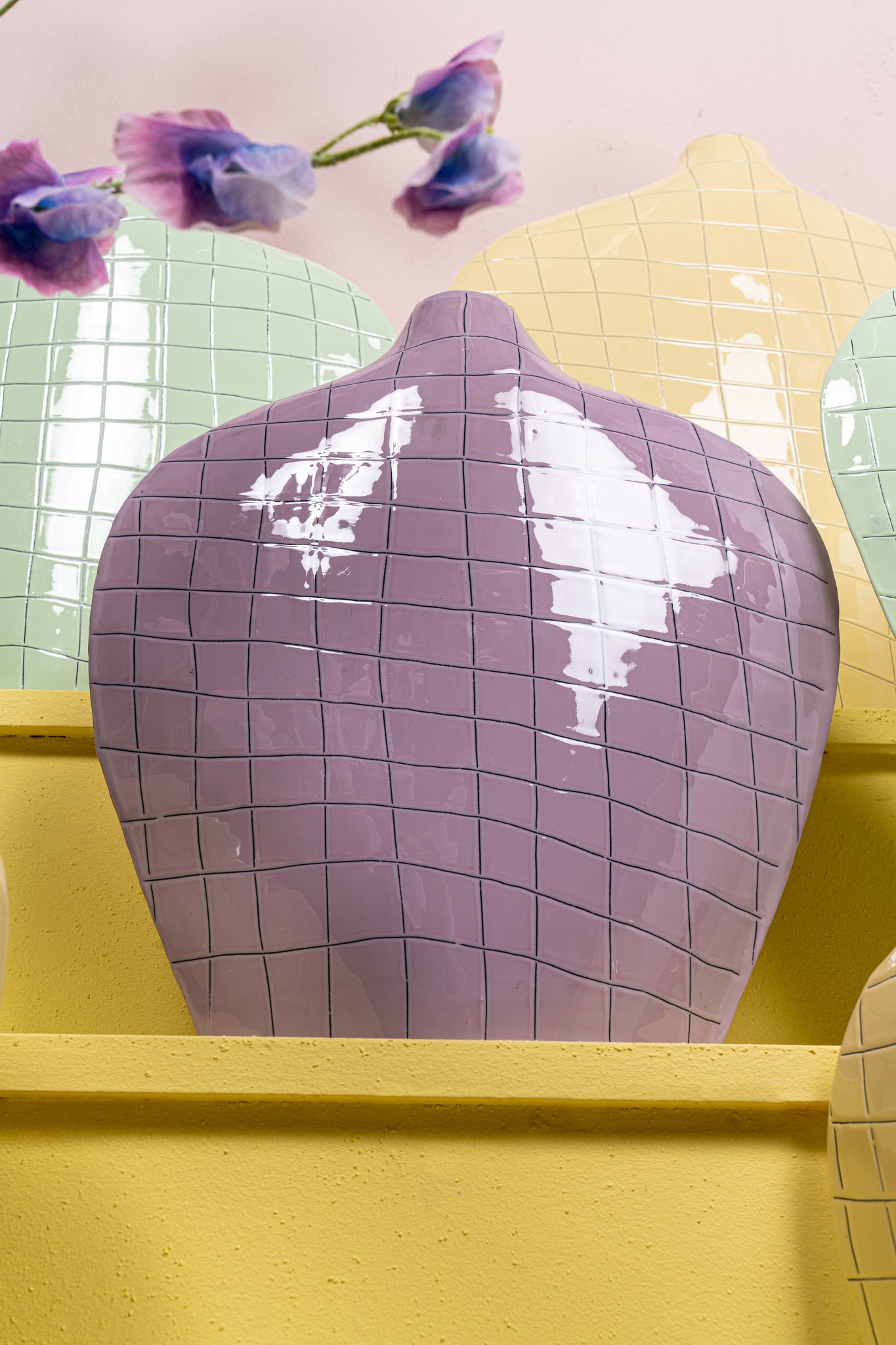 Chelton Vase en métal - Purple