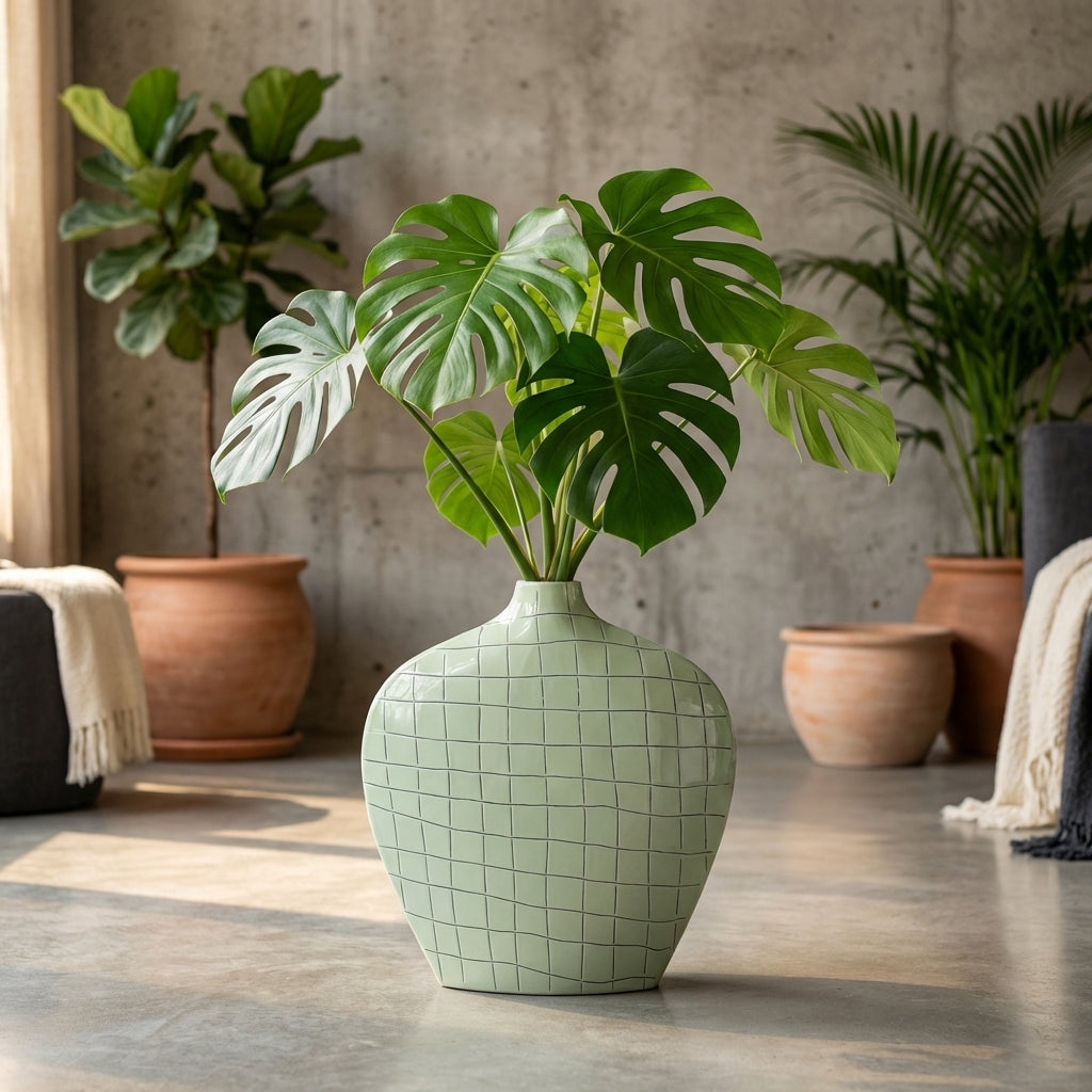 Chelton Vase en métal - Mint Green
