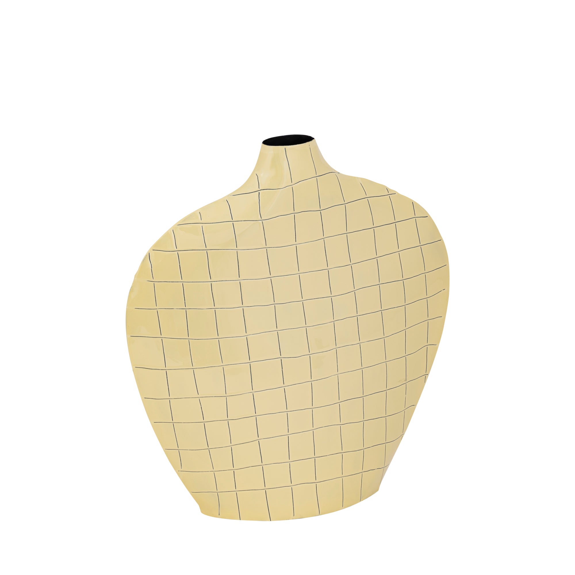 Chelton Vase en métal - Jaune