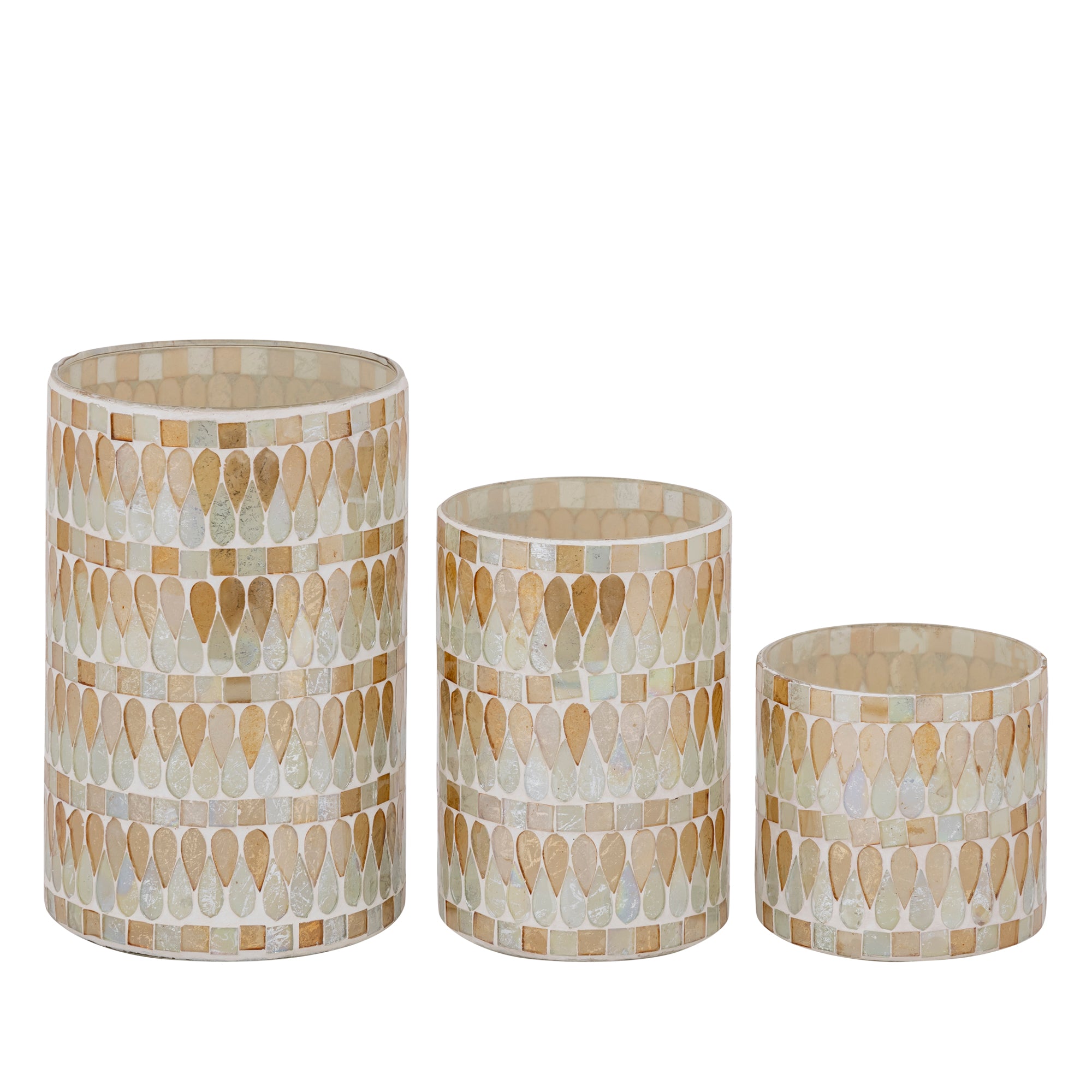 Zadie Bougeoirs en verre - Naturel