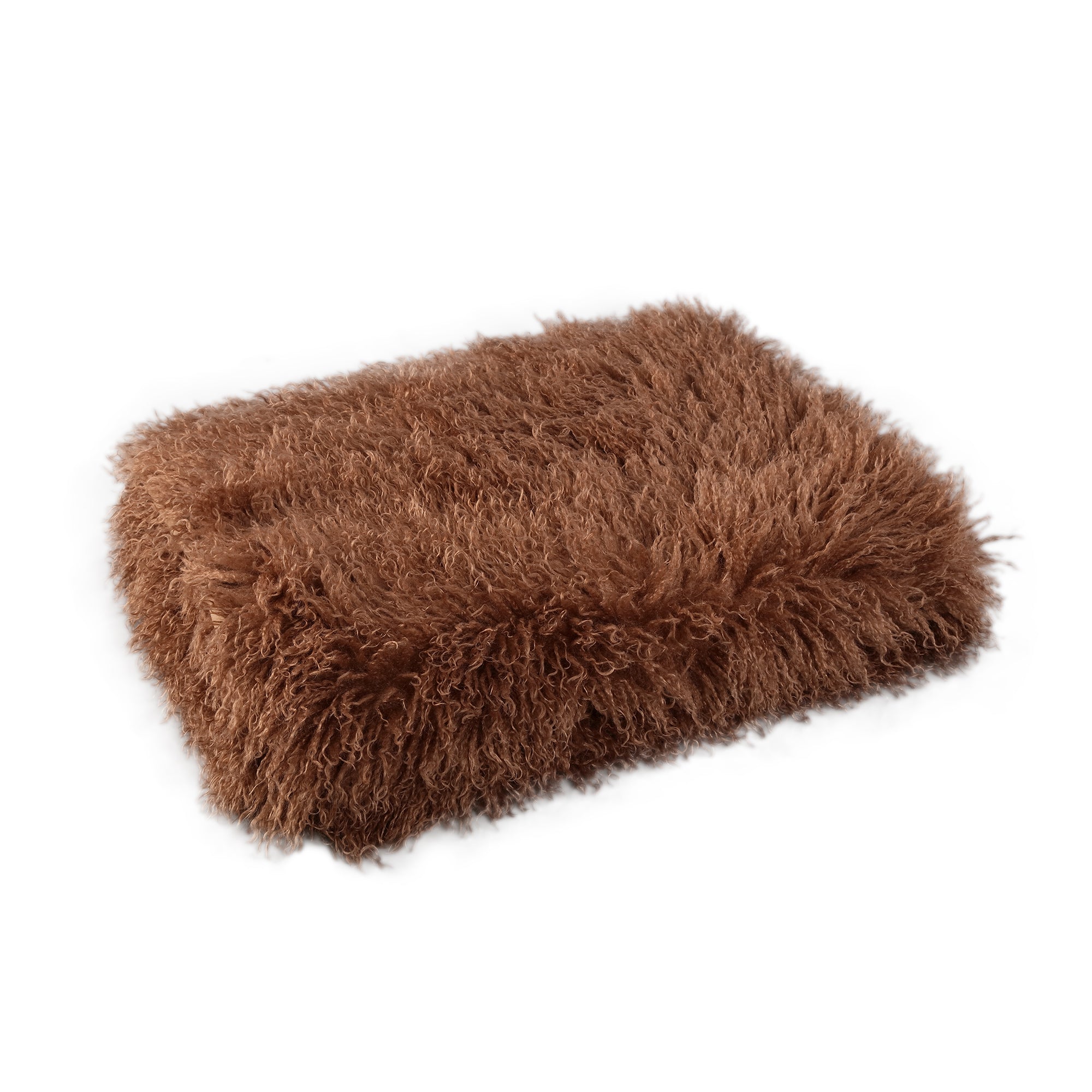 Rexx Dark Brown fake sheep fur plaid S — vue 2 | Häus