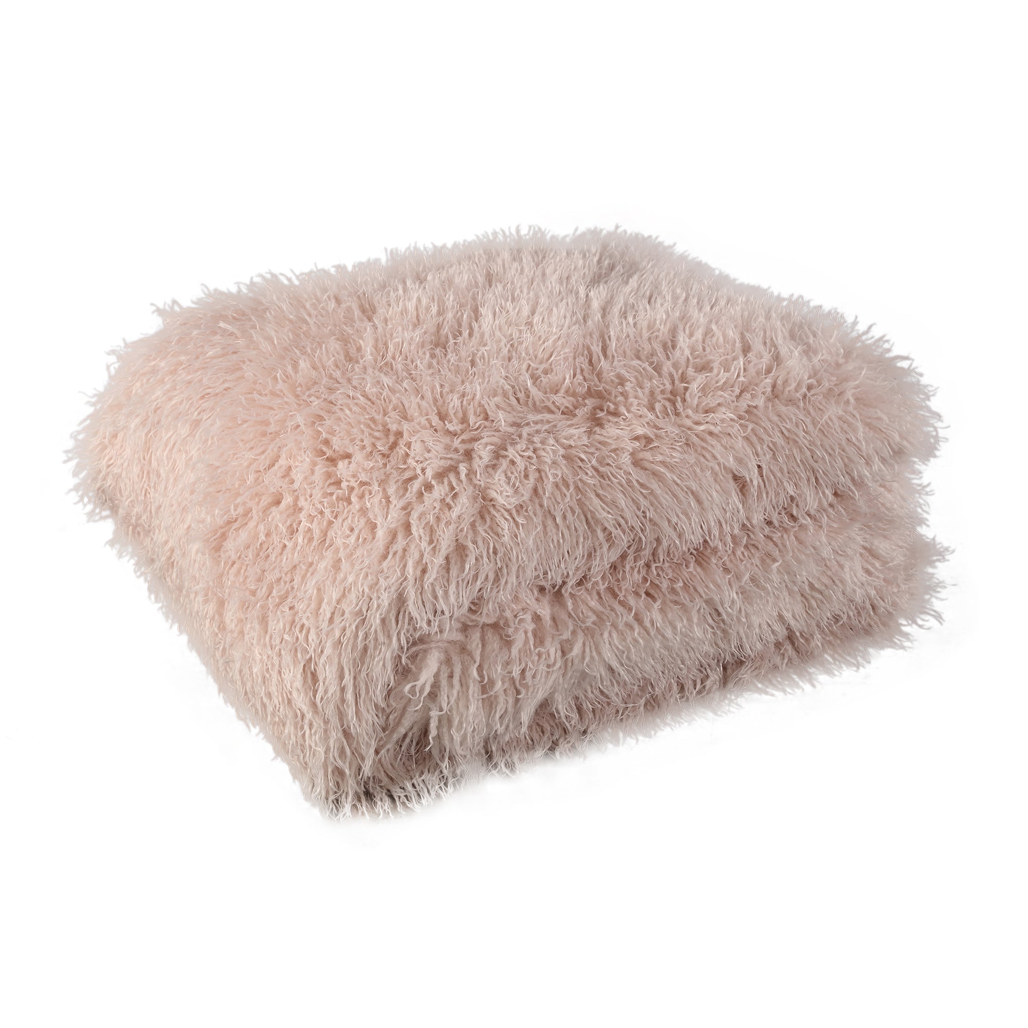 Rexx Beige fake sheep fur plaid L Beige — Plaid — vue 2 | Häus