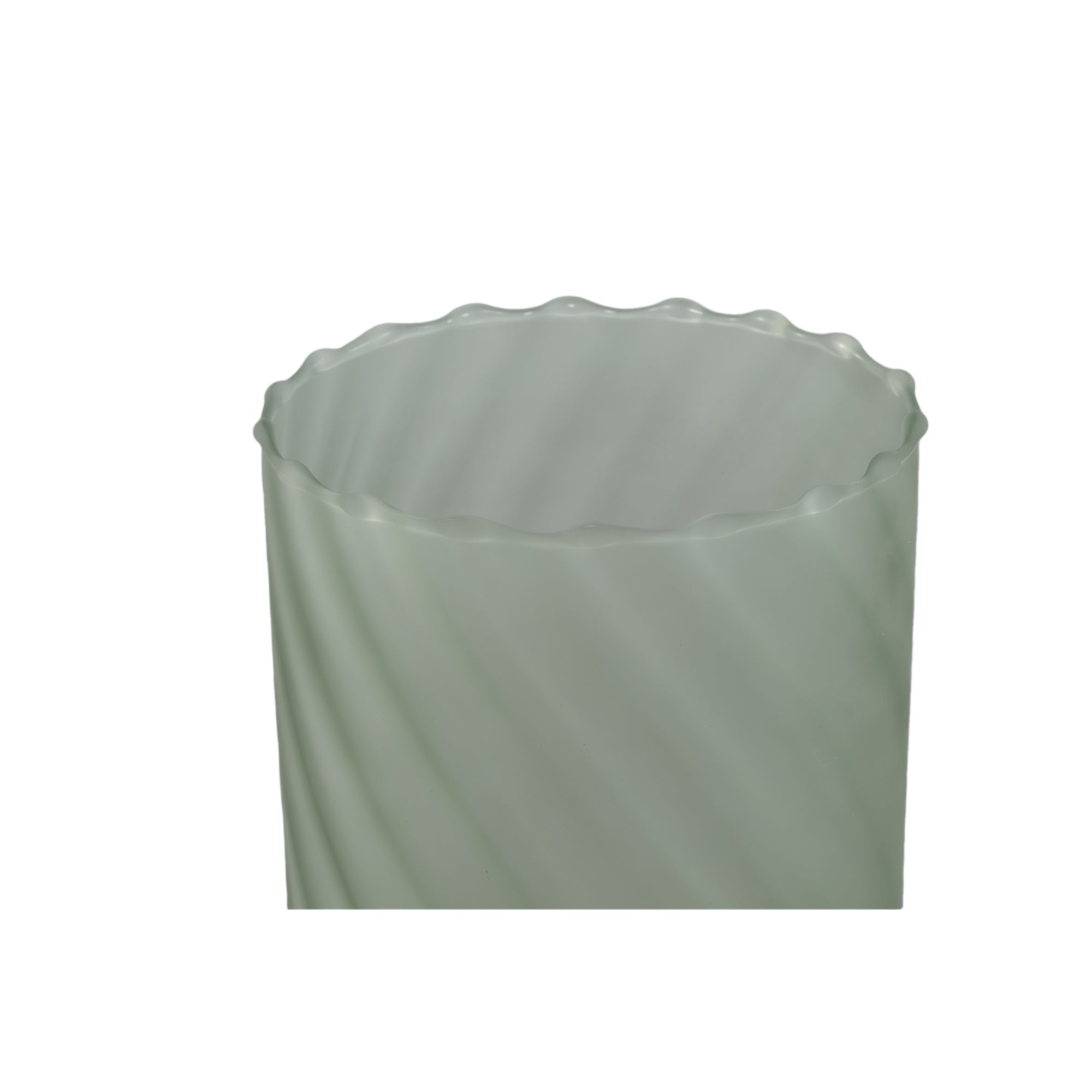 Rameen Bougeoirs en verre — Round Frosted Stormlight - Vert