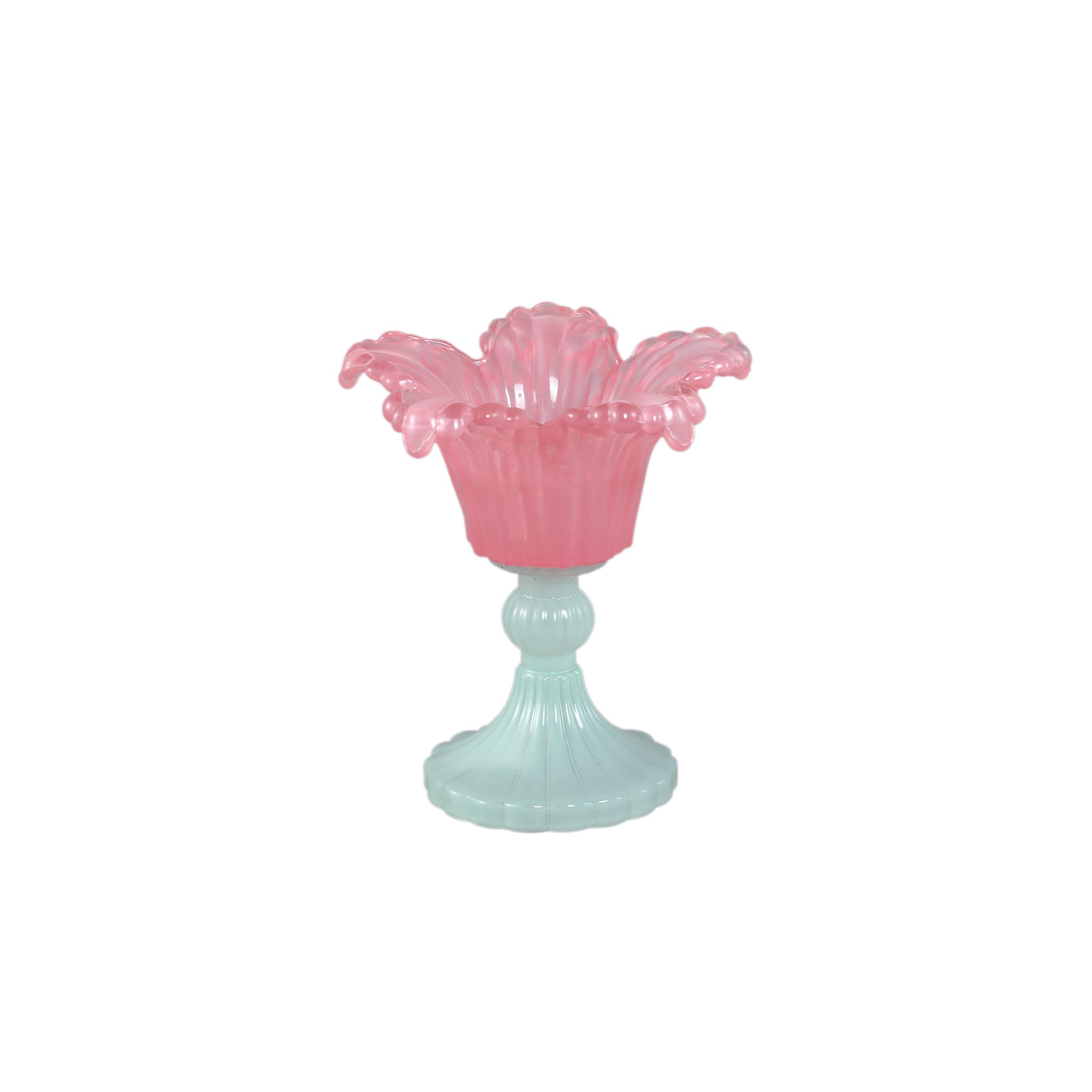 Leila Photophores en verre — Flower Shaped Tealight - Rose clair