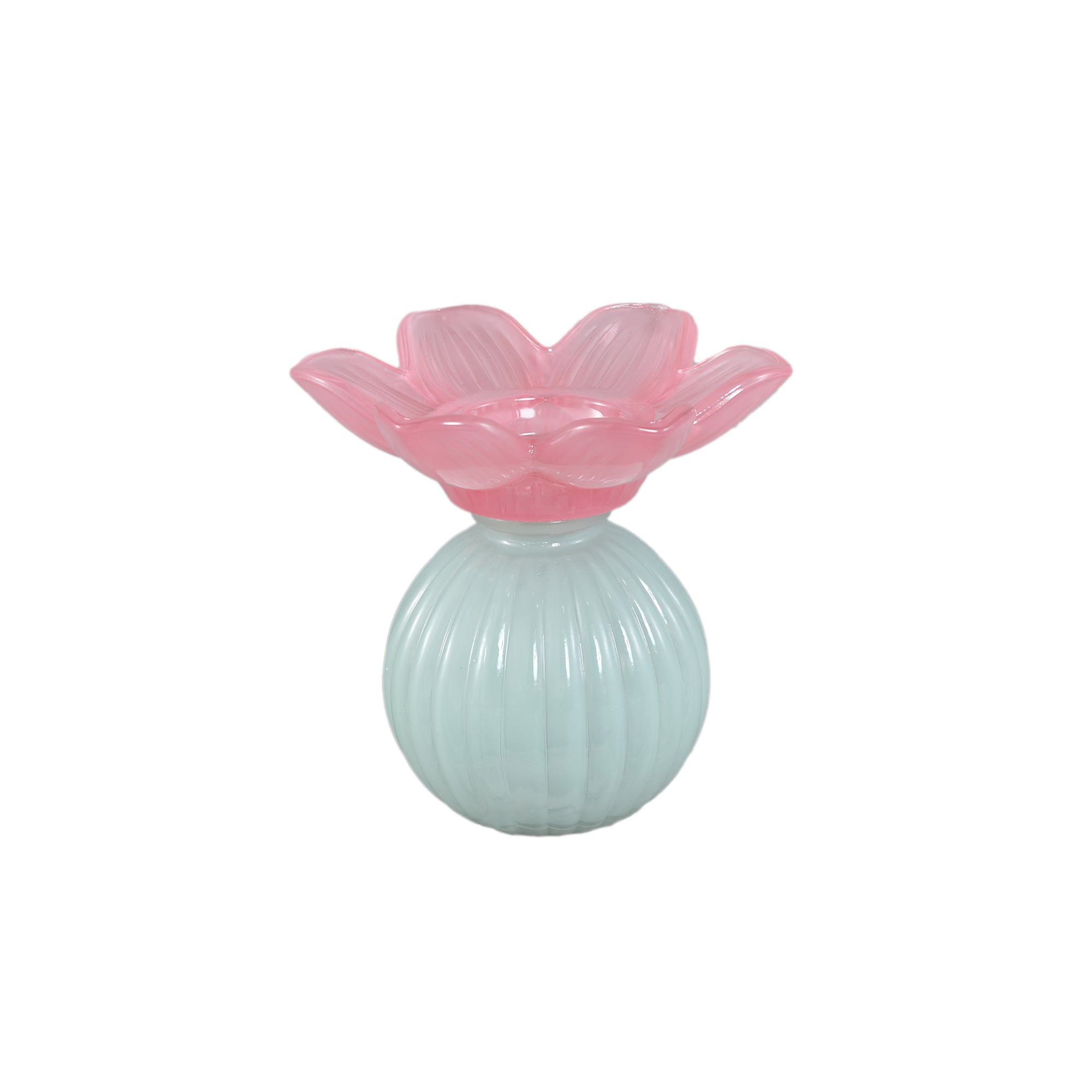 Leila Chandeliers en verre — Flower Bulb Candle Holder - Rose clair