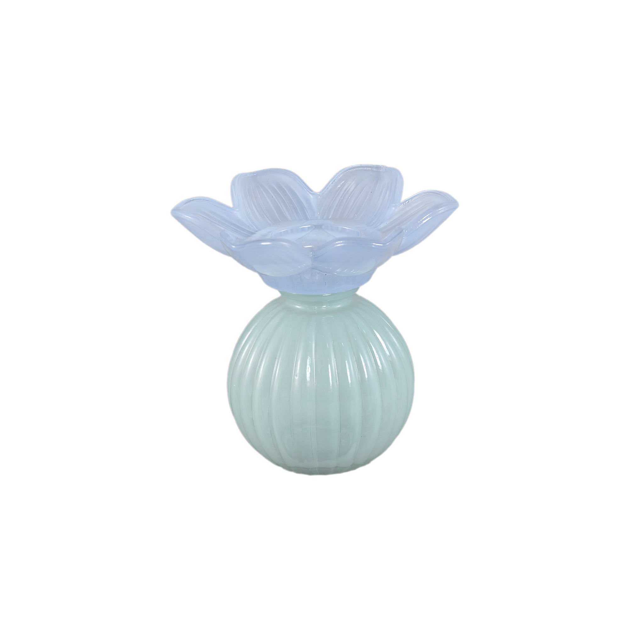 Leila Chandeliers en verre — Flower On Bulb Candle Holder - Lilas