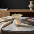 Chandelier Leila — Verre Fleur sur Ampoule