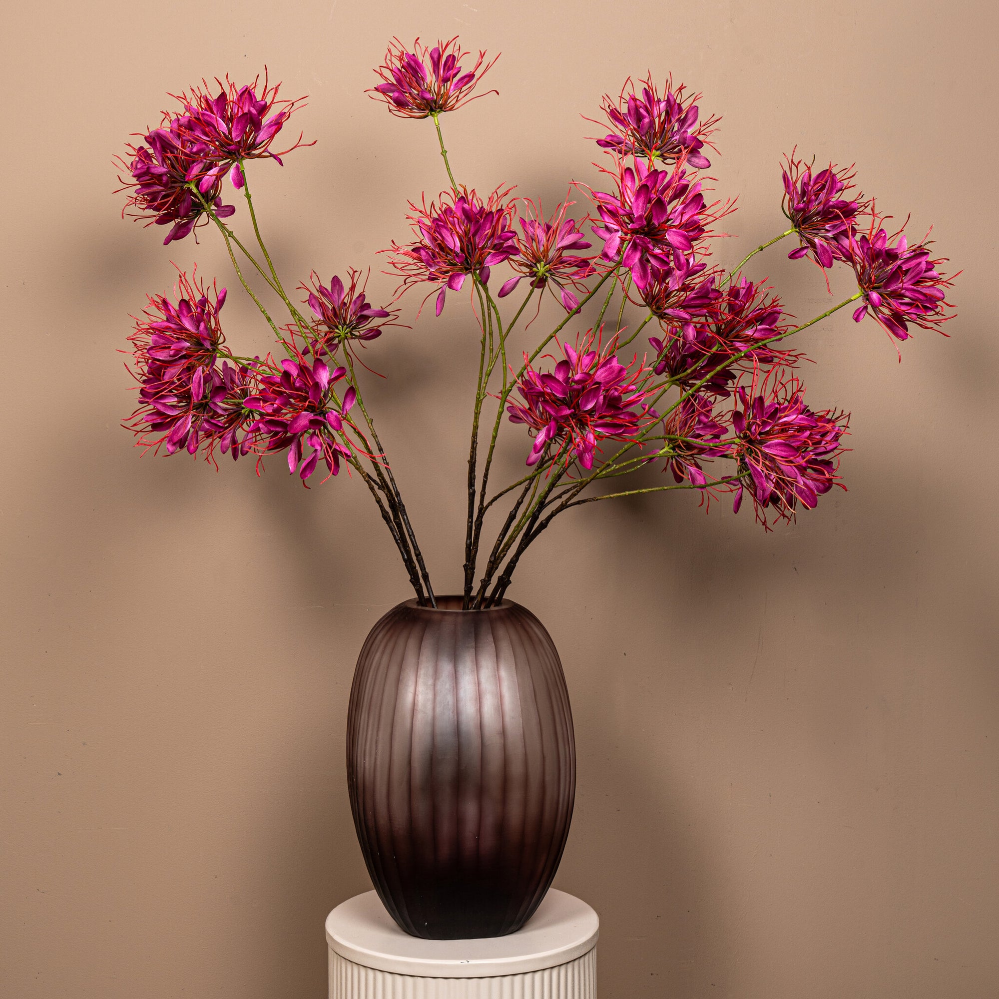 Garden Flower Burgundy spider flower spray Bordeaux — Fleur artificielle — vue 3 | Häus