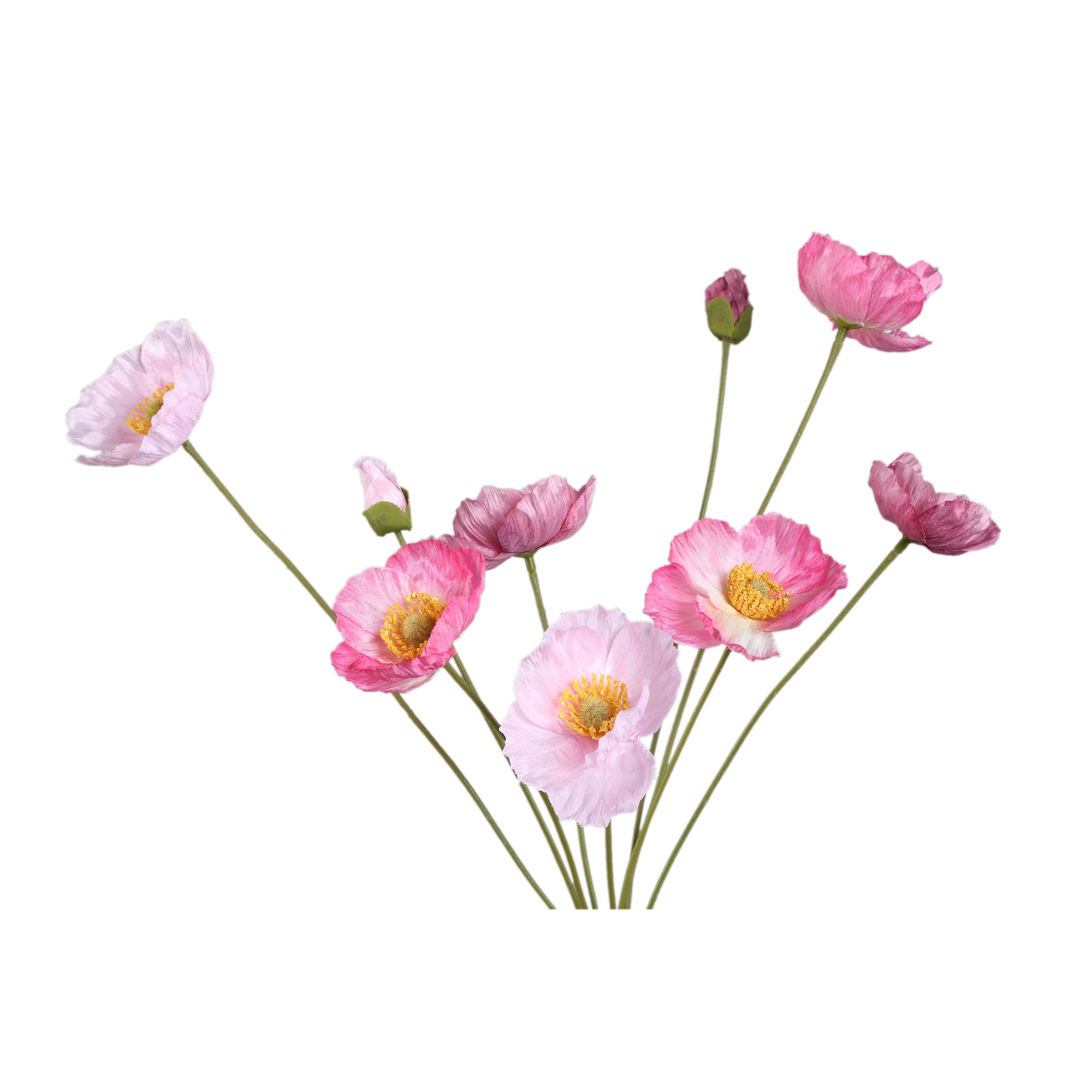Poppy Flower Pink bundle with buds Rose — Fleur artificielle — vue 2 | Häus