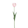Tulip Flower Pink parrot tulip with leaves Rose — Fleur artificielle — Fleur artificielle design premium | Häus