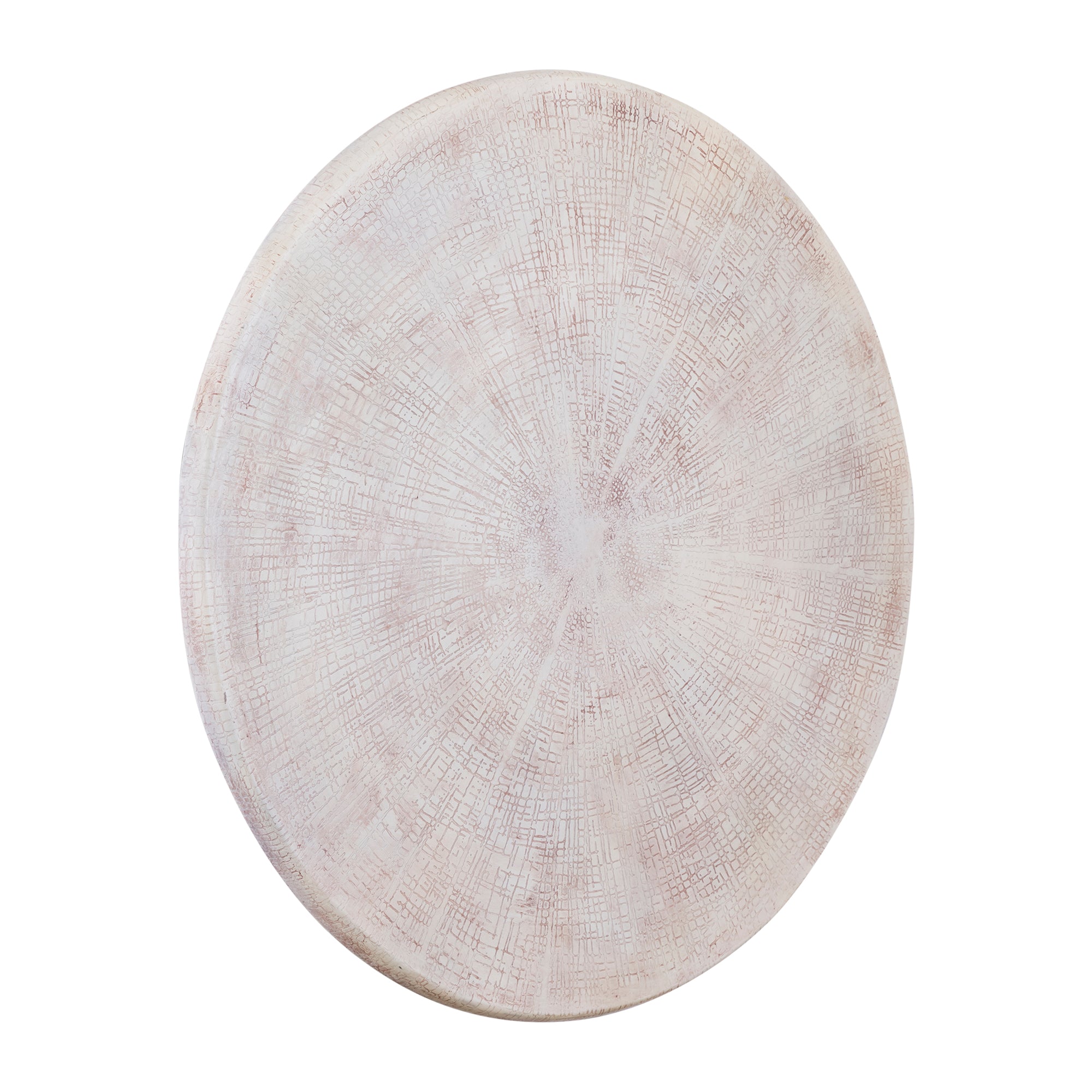 Raizo Beige alu sheet textured wall panel round L