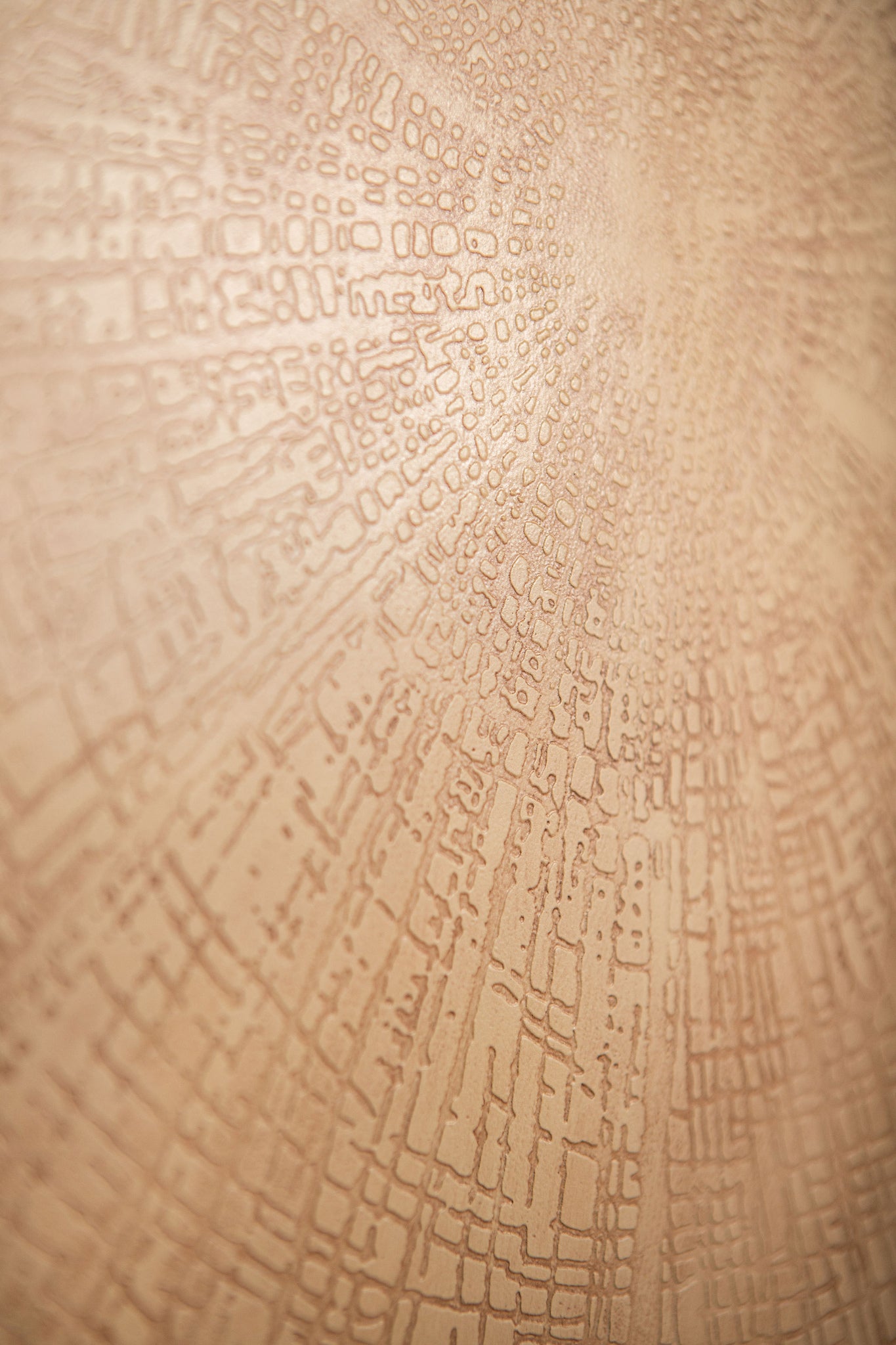 Raizo Beige alu sheet textured wall panel round S