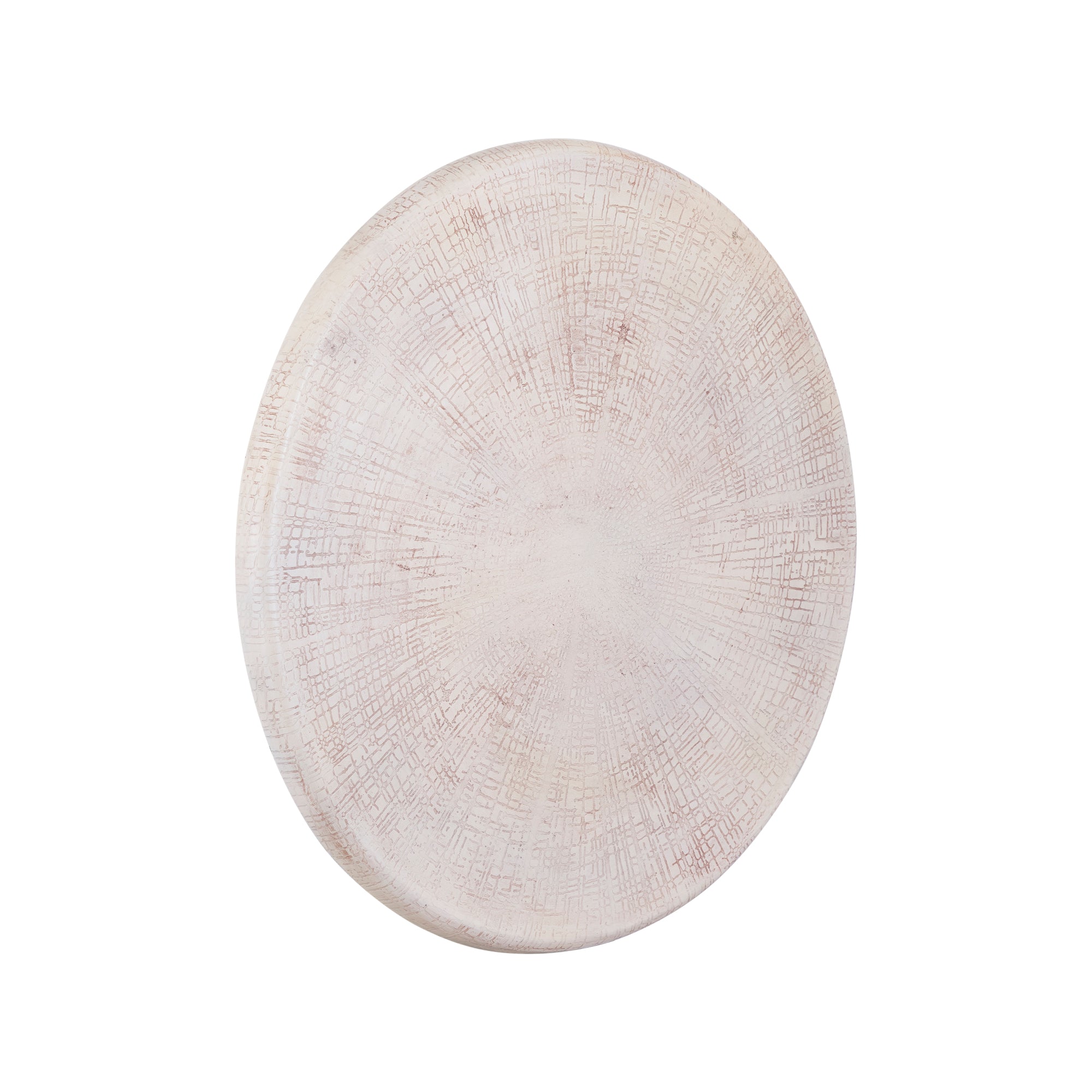 Raizo Beige alu sheet textured wall panel round S