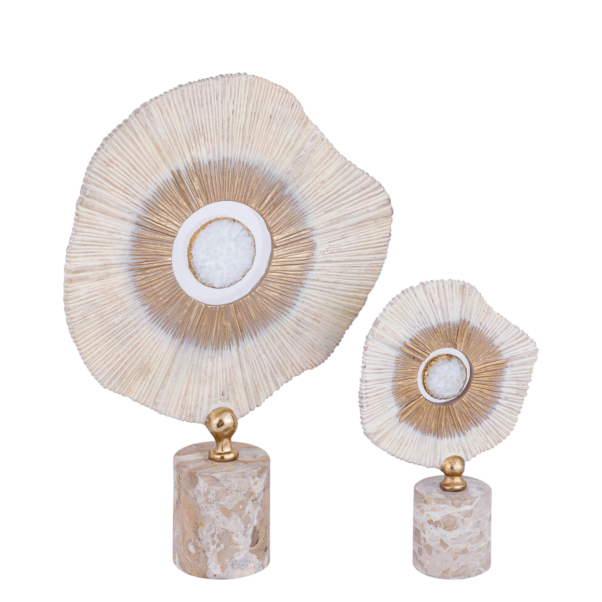 Rella Beige casted alu statue marble and stone S