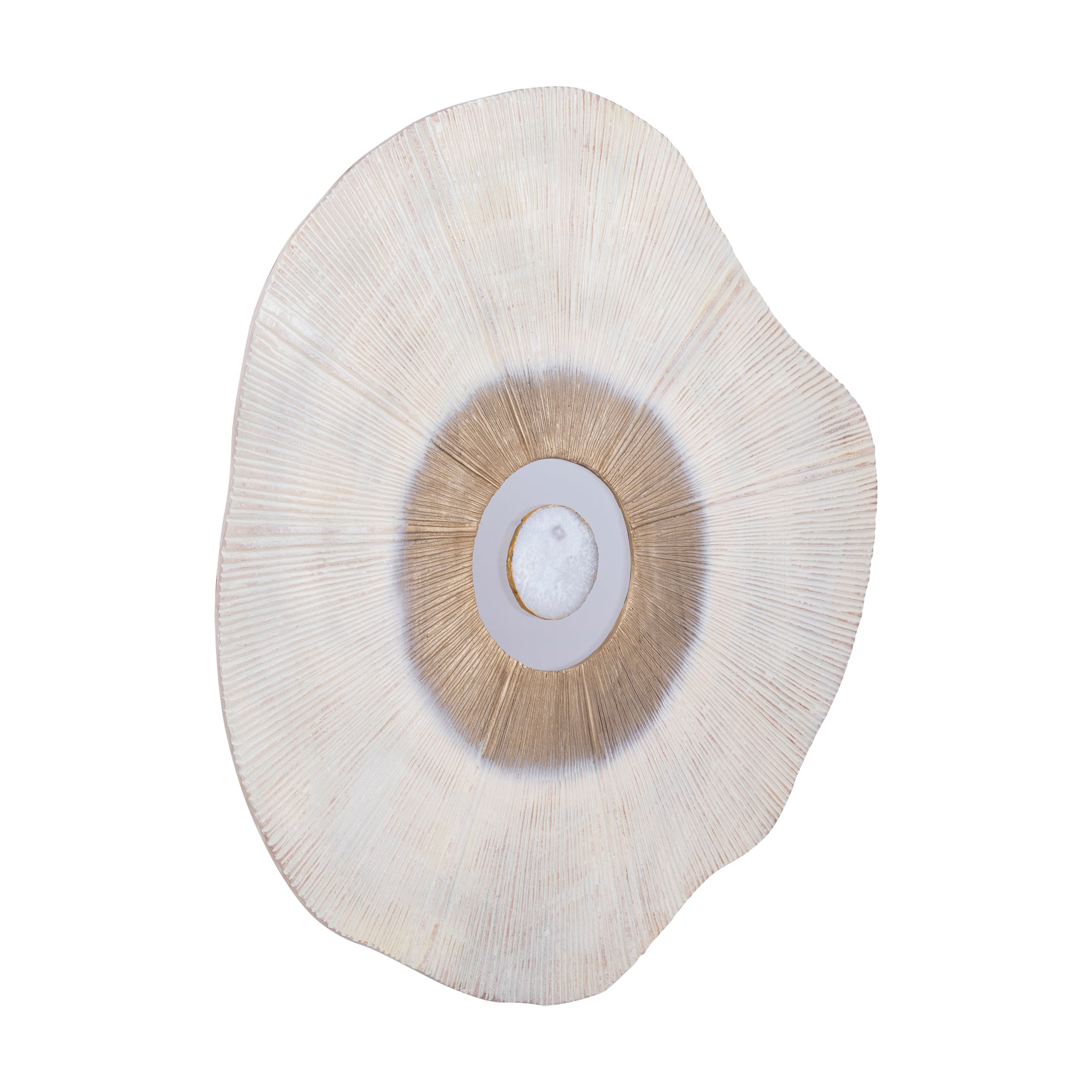 Rella Beige casted alu wall panel center stone L