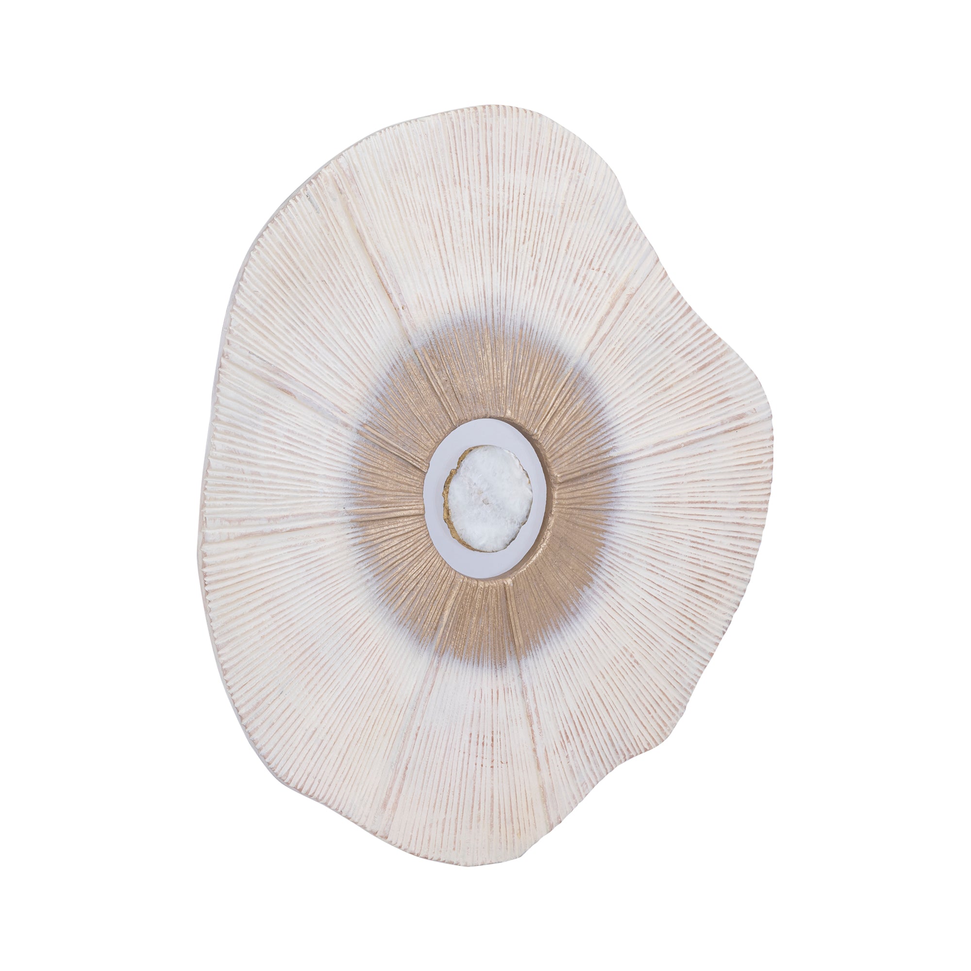 Rella Beige casted alu wall panel center stone S