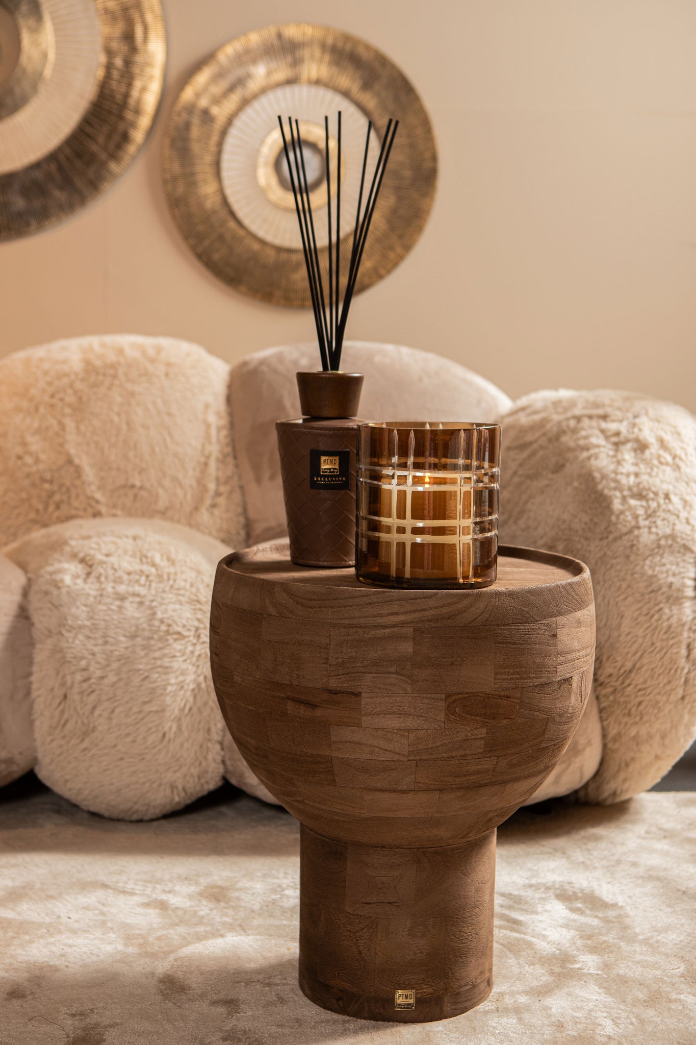 Divit Bougeoirs en verre - Marron foncé