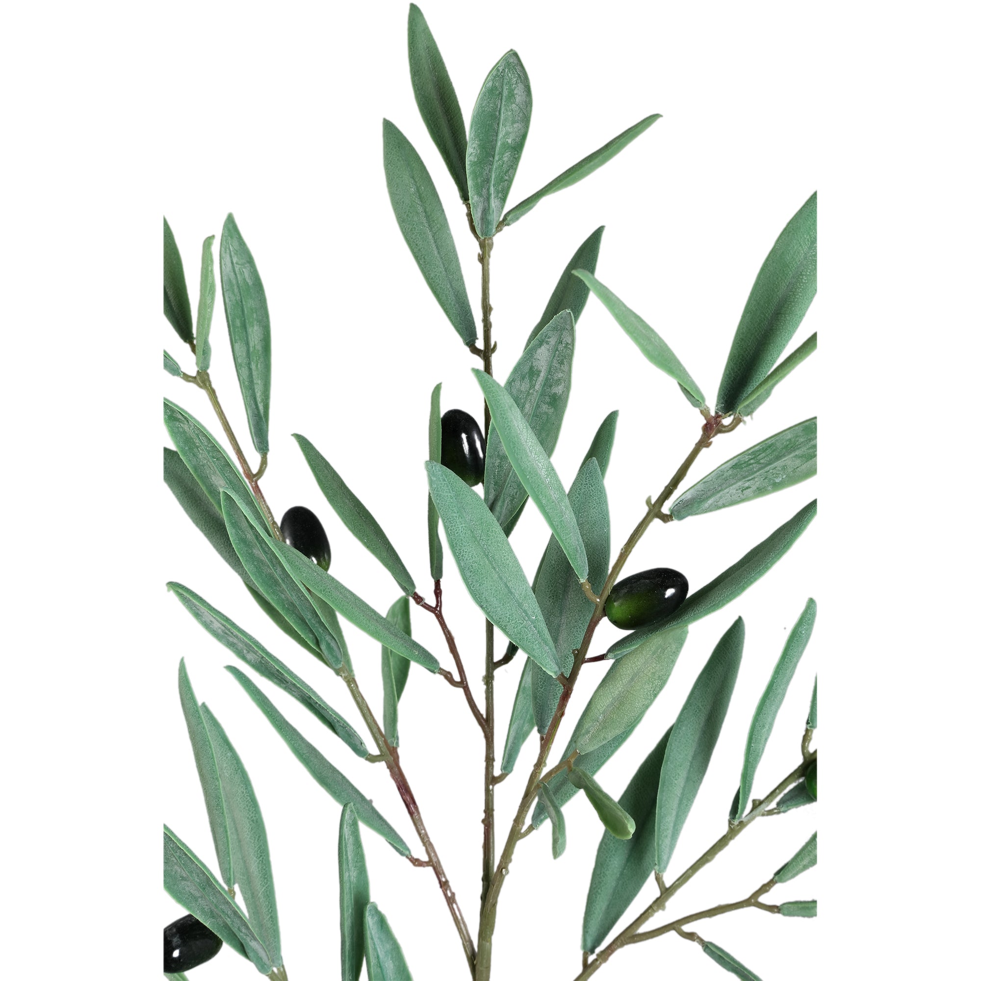 Leaves Plant green olive leaves spray small Vert — Feuille artificielle — vue 2 | Häus