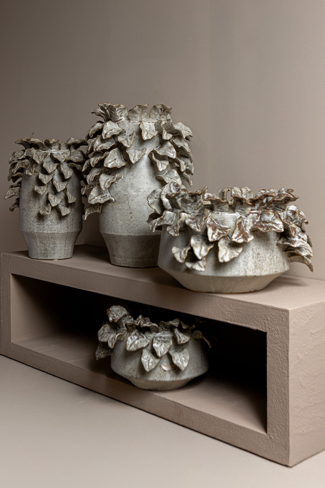 Varda Pot en céramique - Beige