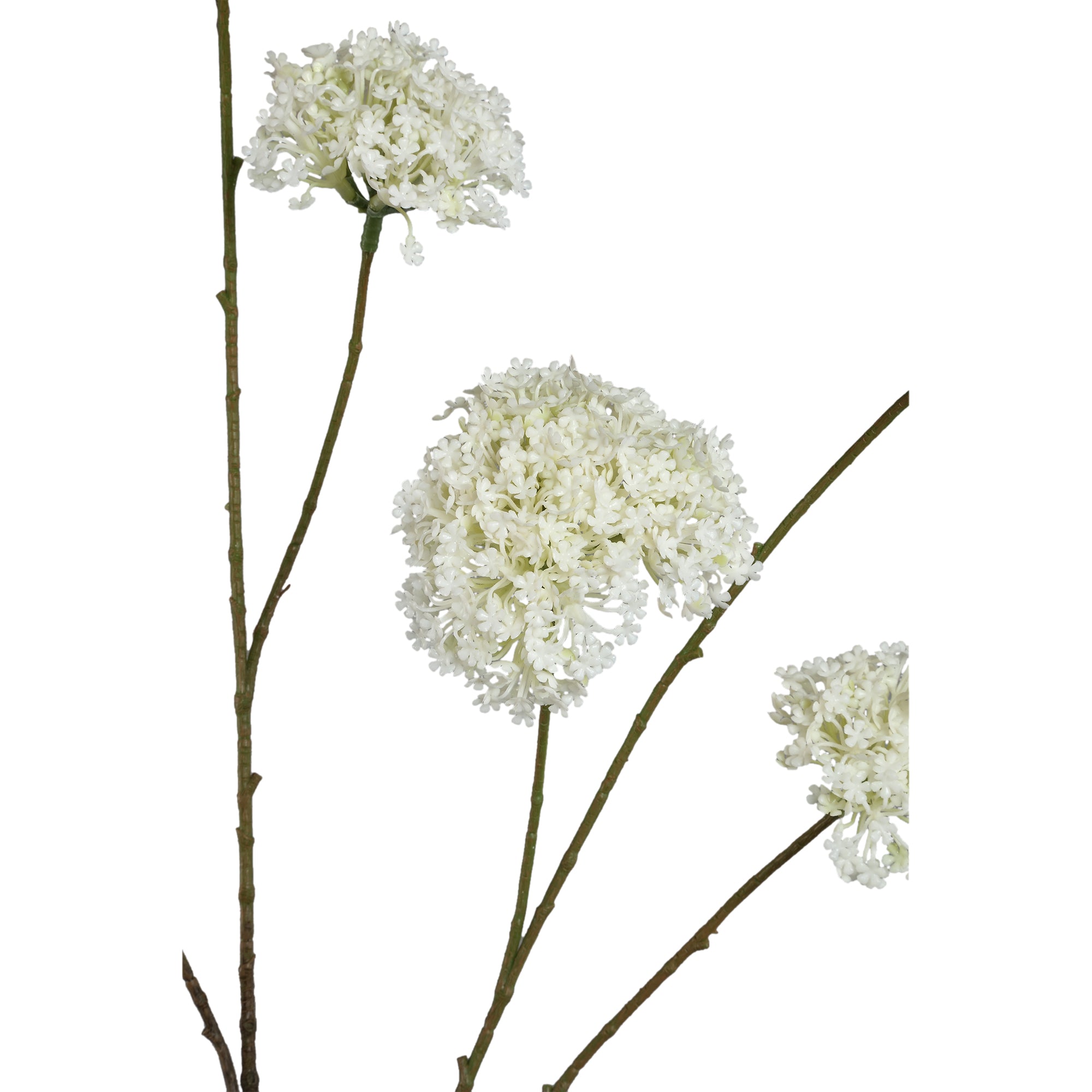 Twig Plant White angelica flower spray Blanc — Branche artificielle — vue 2 | Häus